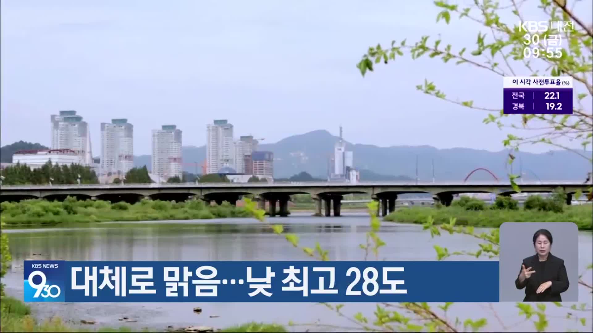 대전·세종·충남 대체로 맑음…낮 최고 28도