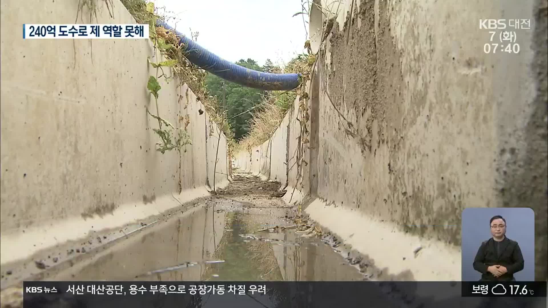 제 역할 못하는 ‘240억 도수로’