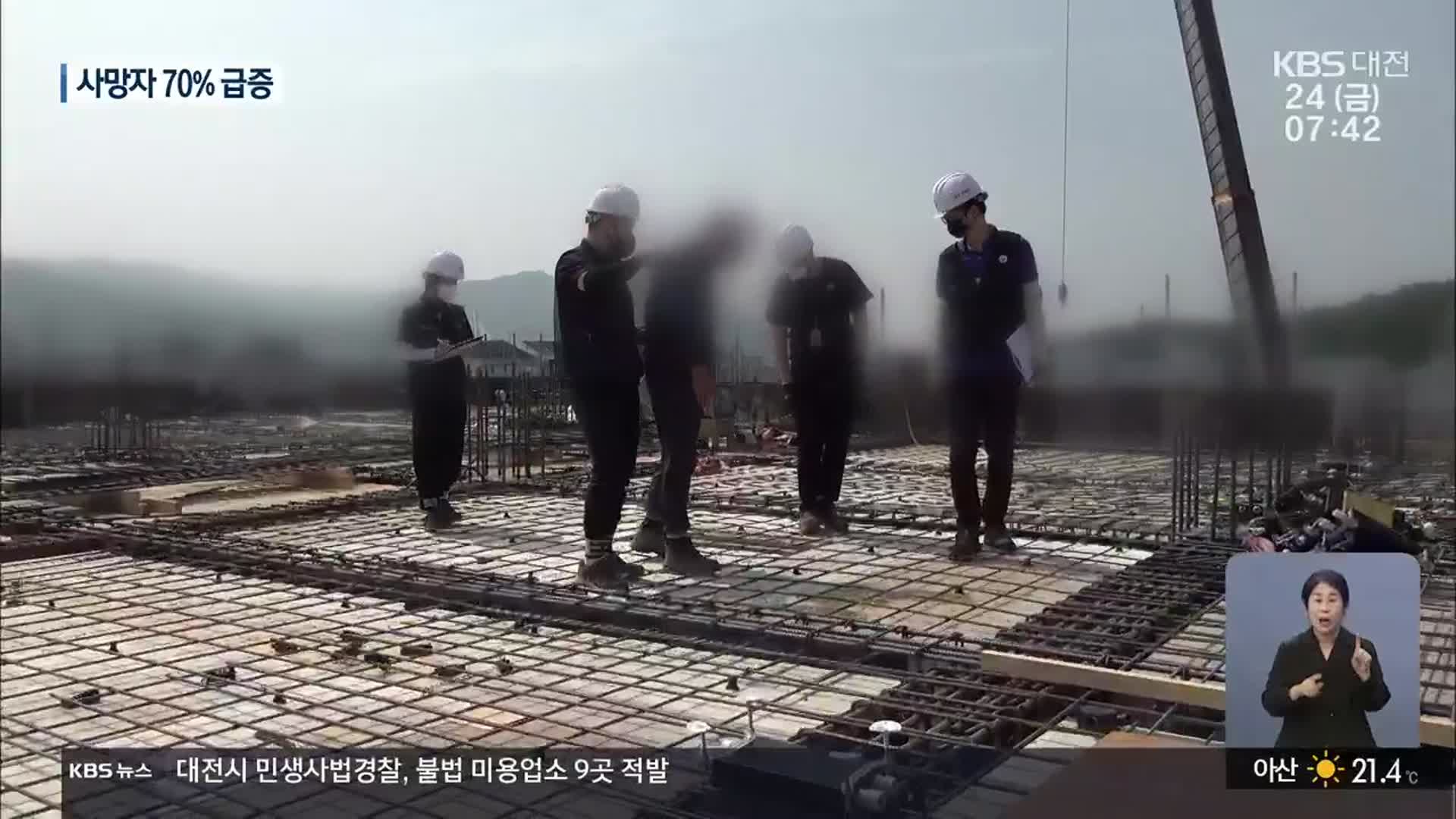 [현장K] 건설현장 사망사고 급증…여전히 법 위반 ‘수두룩’