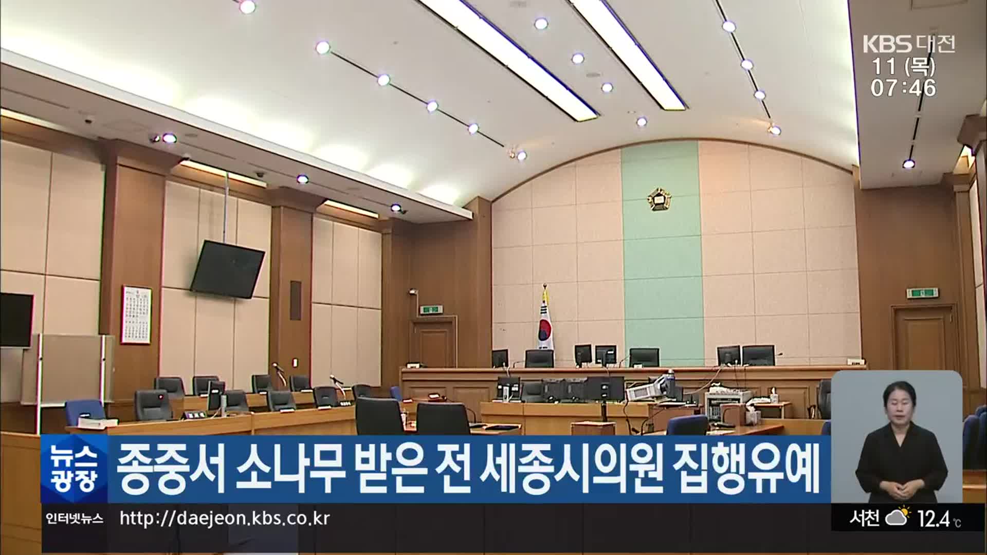 종중서 소나무 받은 전 세종시의원 집행유예