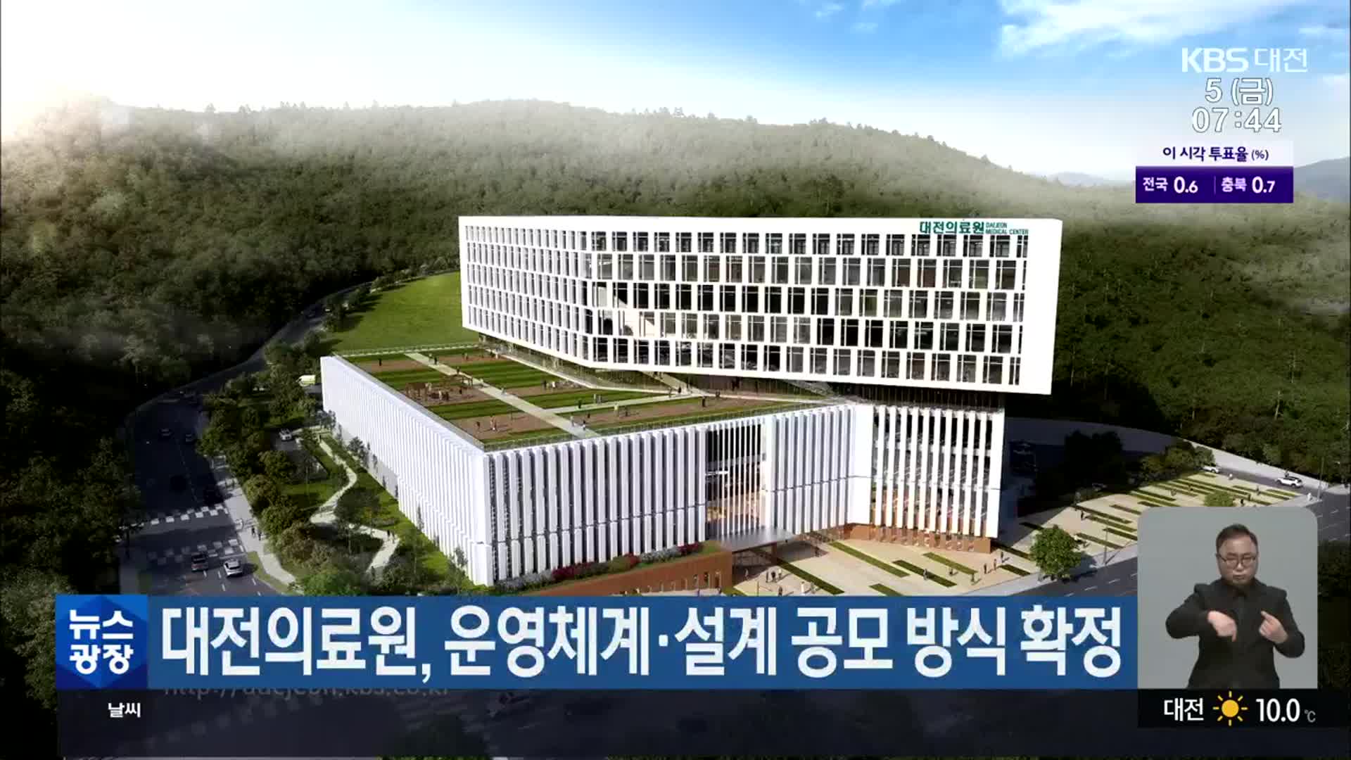대전의료원, 운영체계·설계 공모 방식 확정