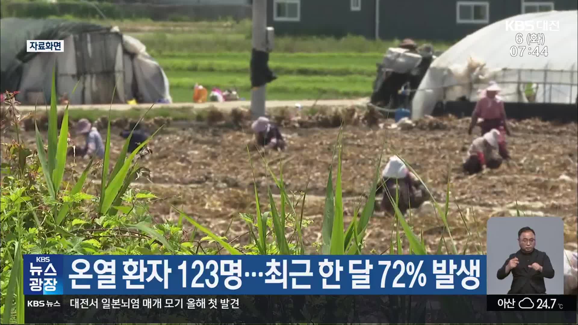 온열 환자 123명…최근 한 달 72% 발생