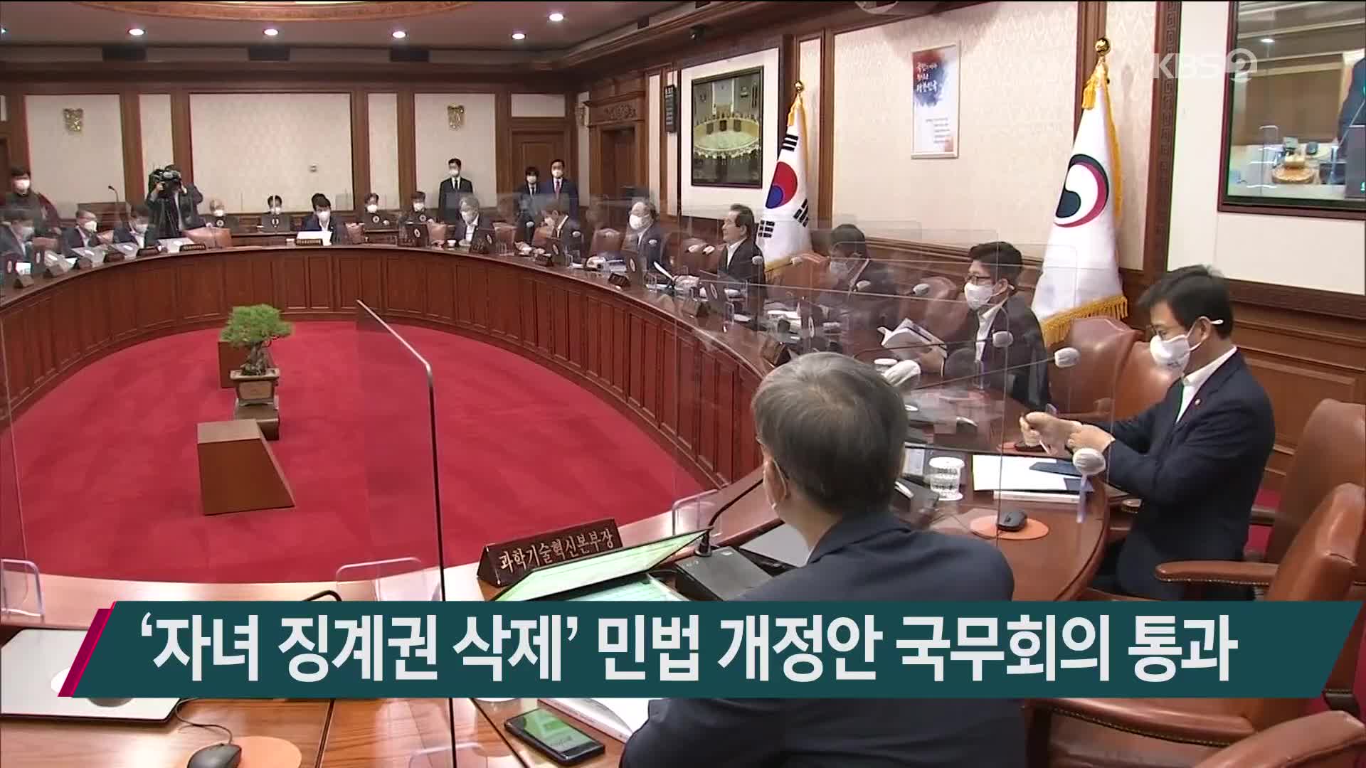 ‘자녀 징계권 삭제’ 민법 개정안 국무회의 통과