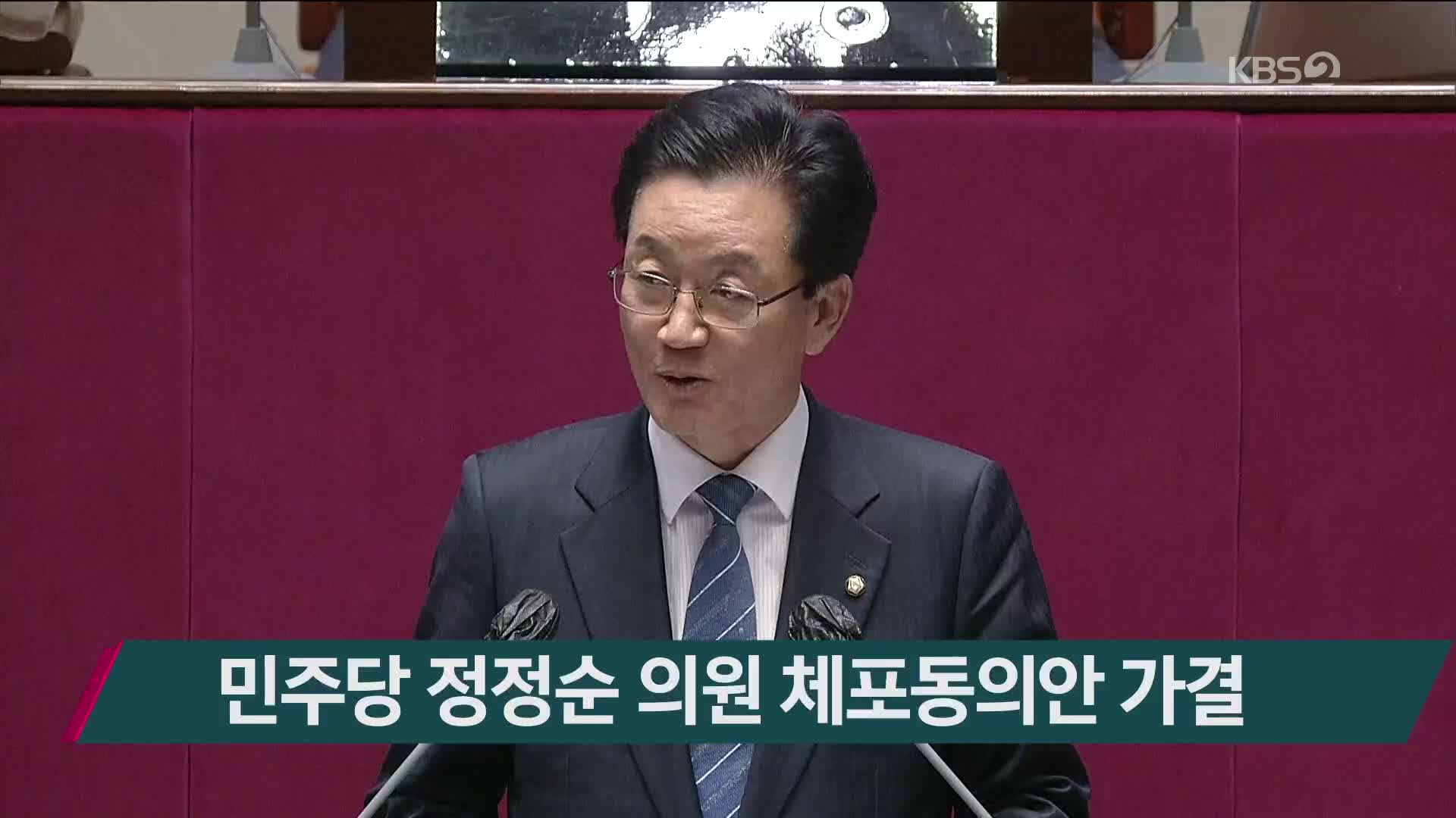민주당 정정순 의원 체포동의안 가결