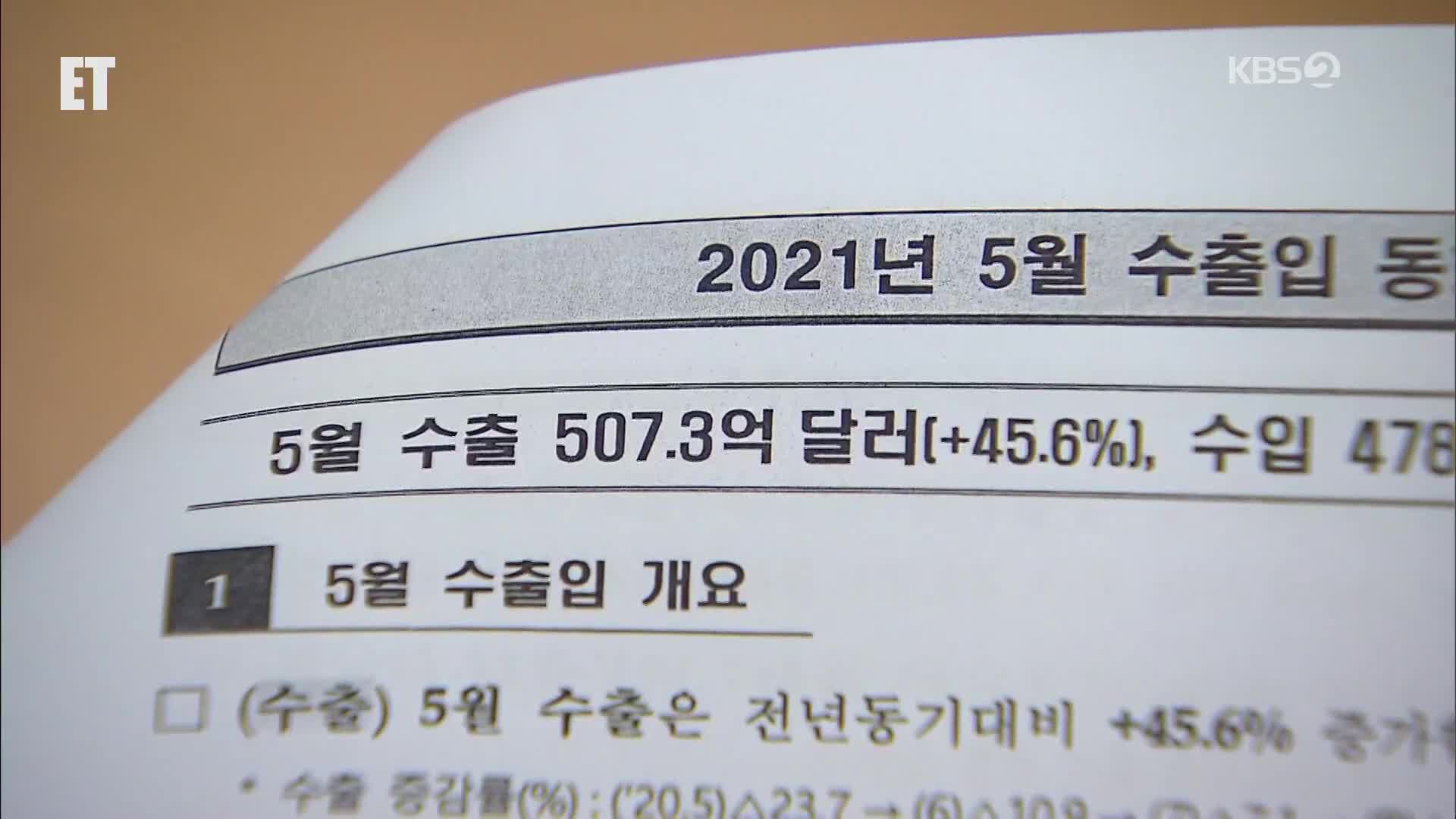 수출 32년 만에 최대폭 증가…2개월 연속 40%대 상승