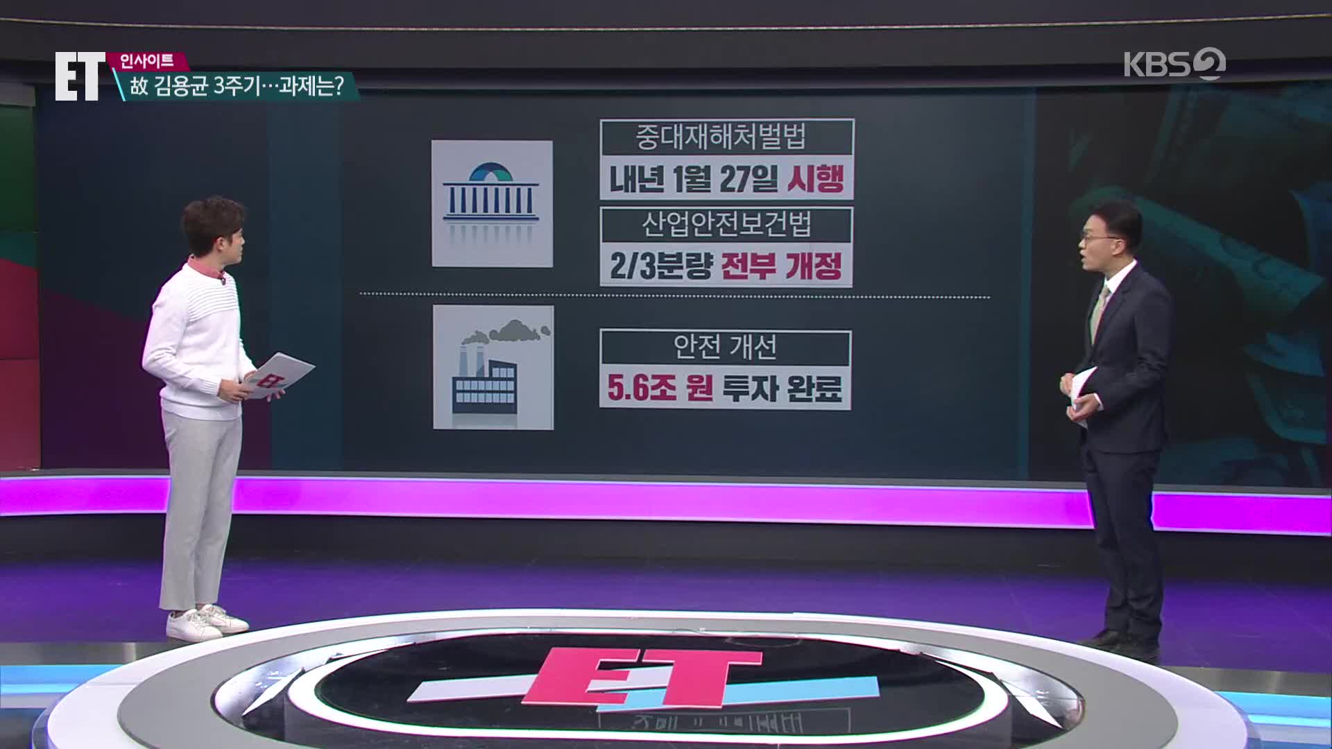 [ET] 김용균 3년을 채점해보면…변한 것, 안 변한 것
