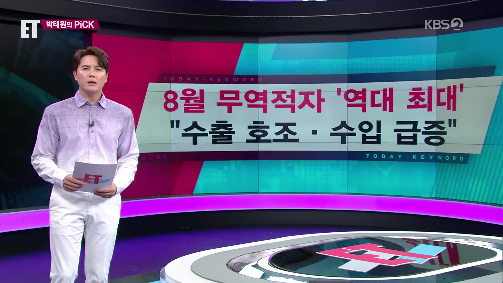 [ET] 8월 무역적자 ‘역대 최대’ “수출 호조·수입 급증” 외