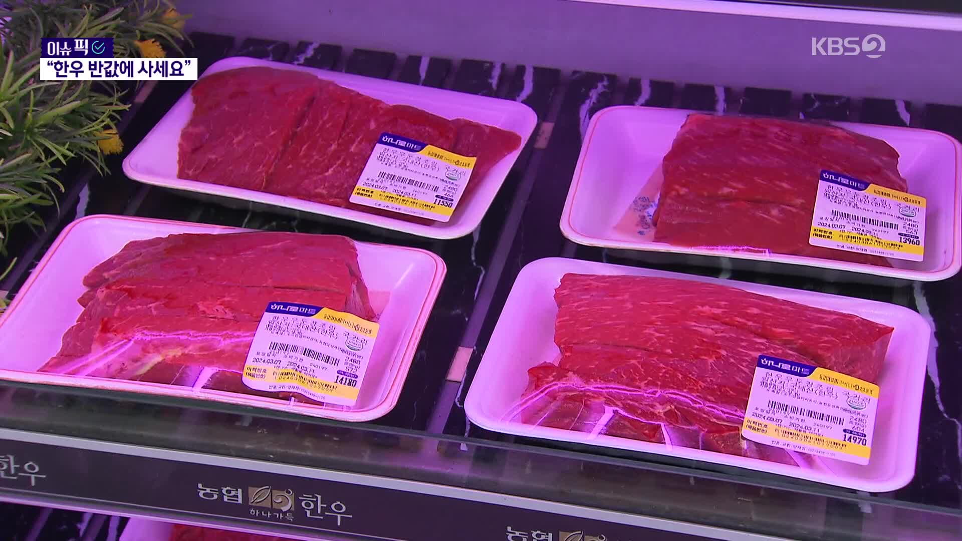 [이슈픽] 한우 가격 4년 새 20% ‘뚝’…대대적 ‘한우 할인 대잔치’ 시작