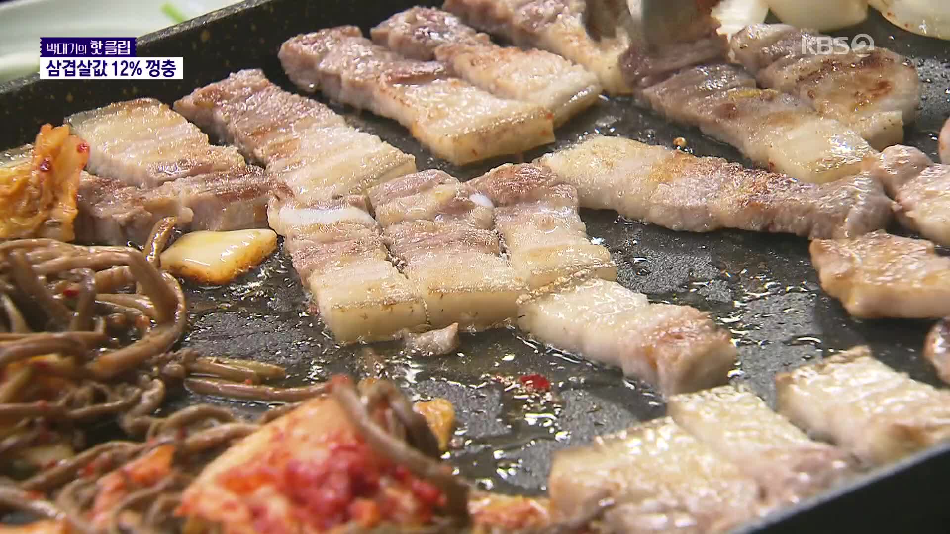서민의 친구, 삼겹살 너마저…12% 급등