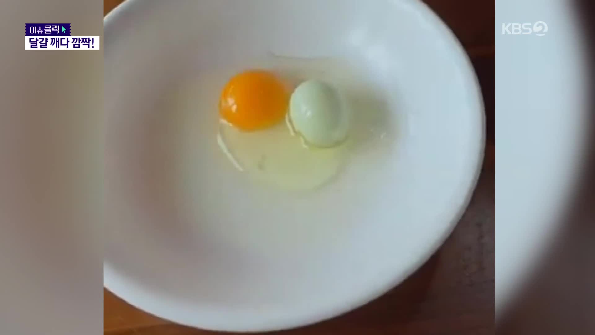 “한번 깨고 또 깼다”…달걀 속에 또 다른 달걀이? 
