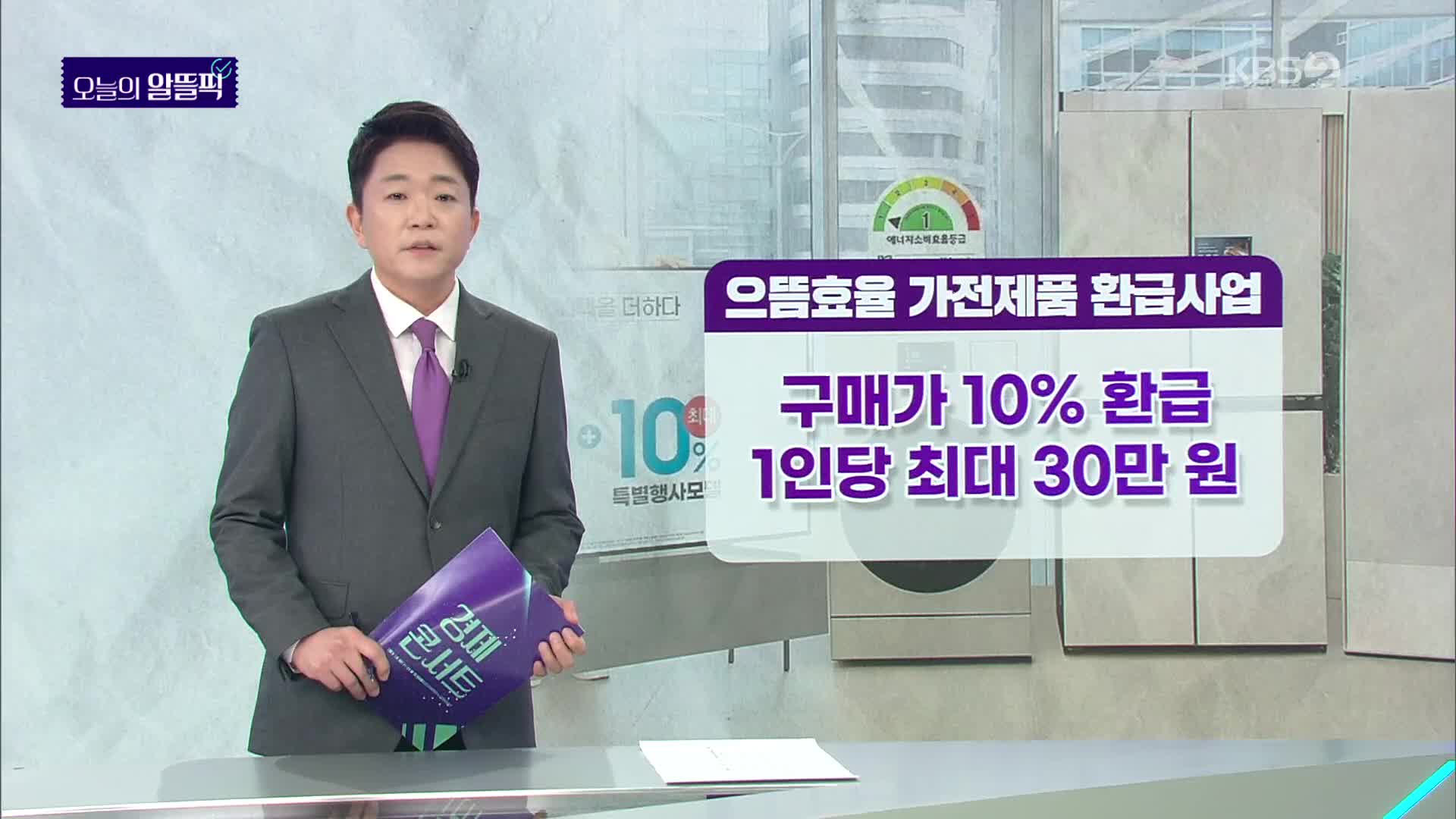[알뜰픽] 에너지 1등급 가전제품으로 30만 원 돌려받자