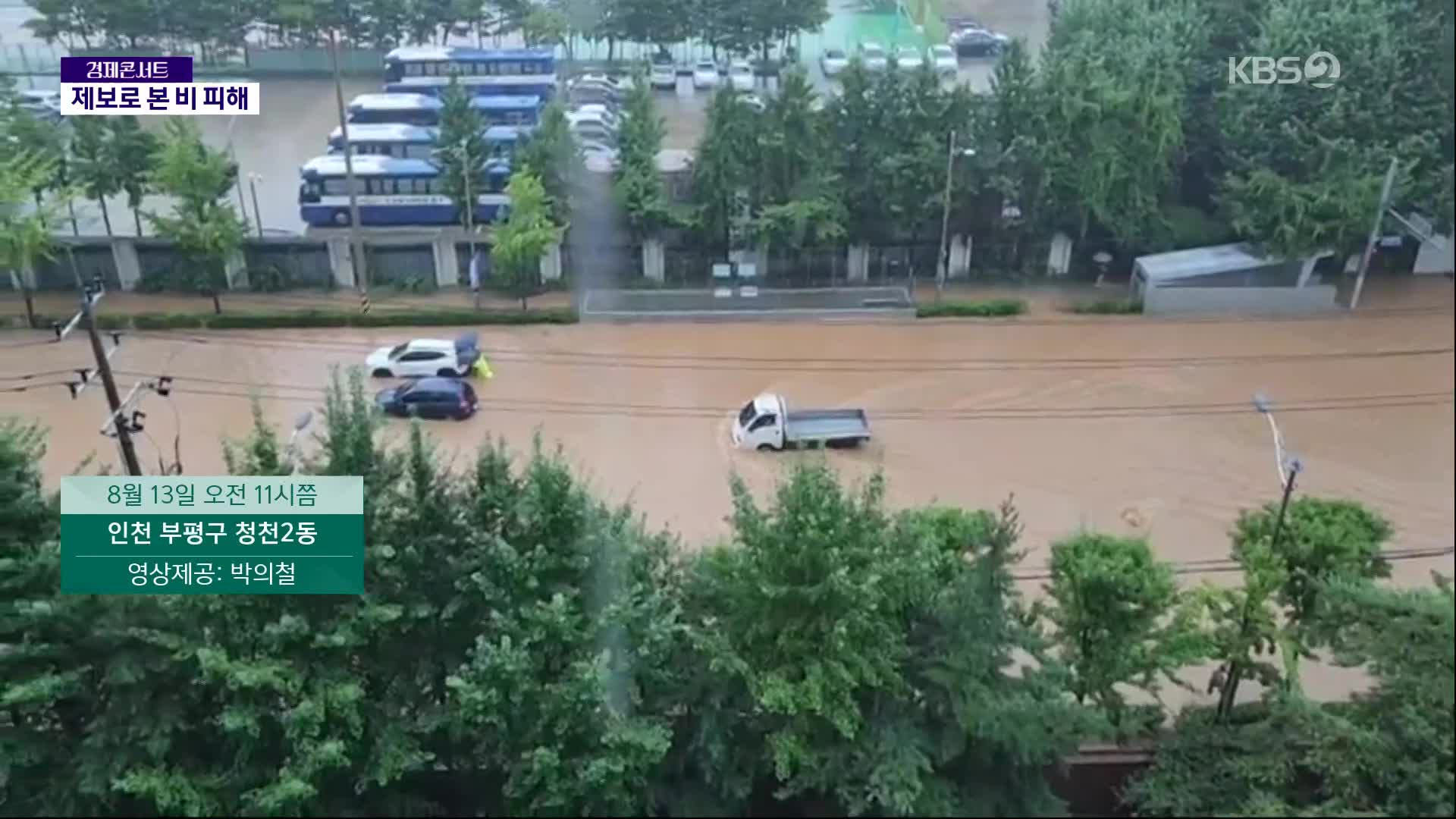 또 물에 잠긴 한반도…제보로 본 호우 피해