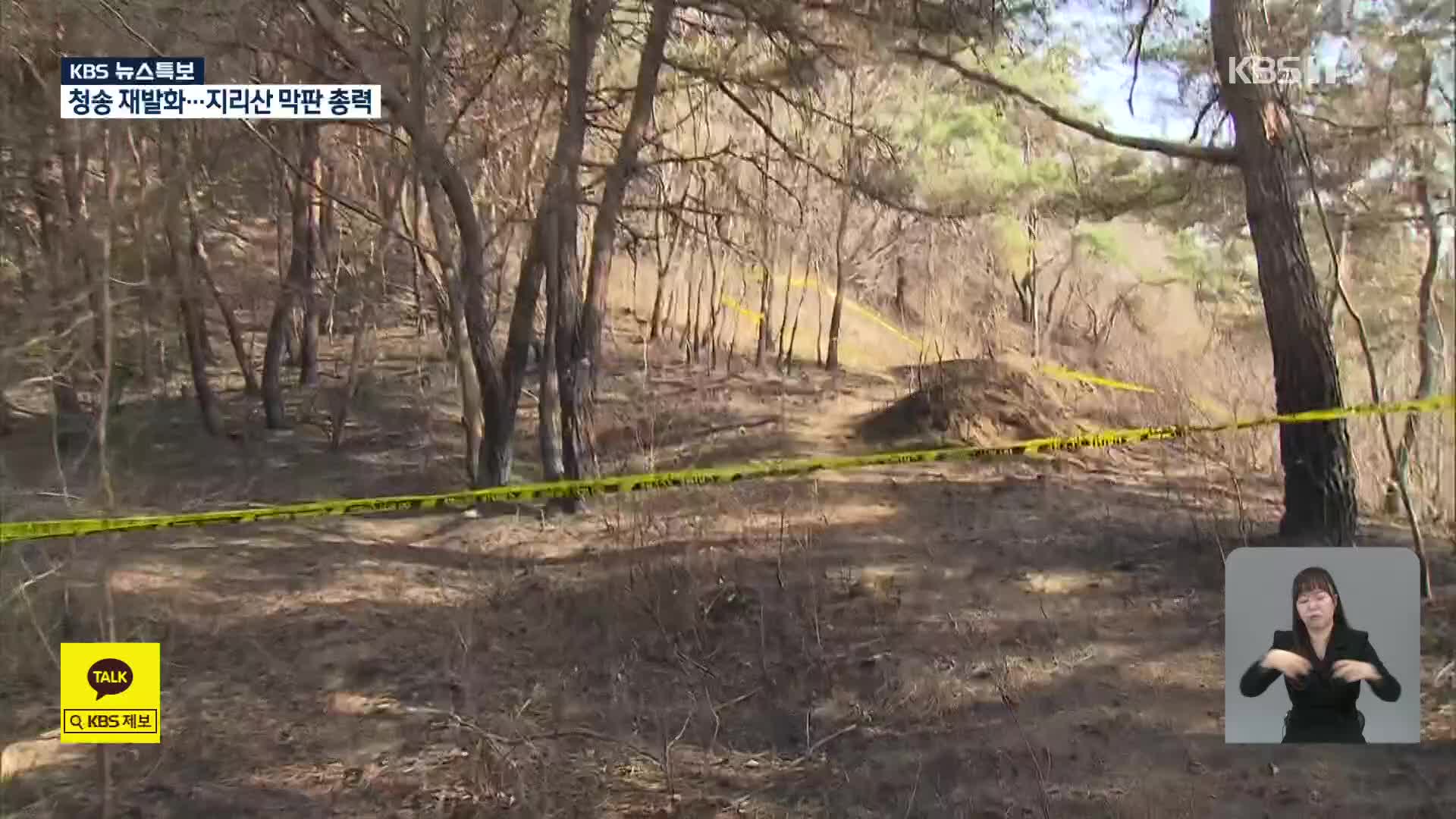 청송 재발화…지리산 막판 총력 [10시 뉴스특보]
