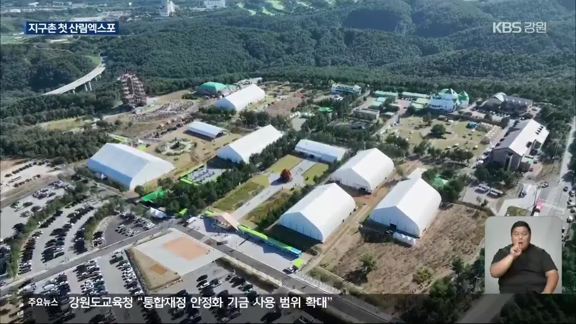 세계 첫 산림엑스포 개막…한 달간 산림 향연