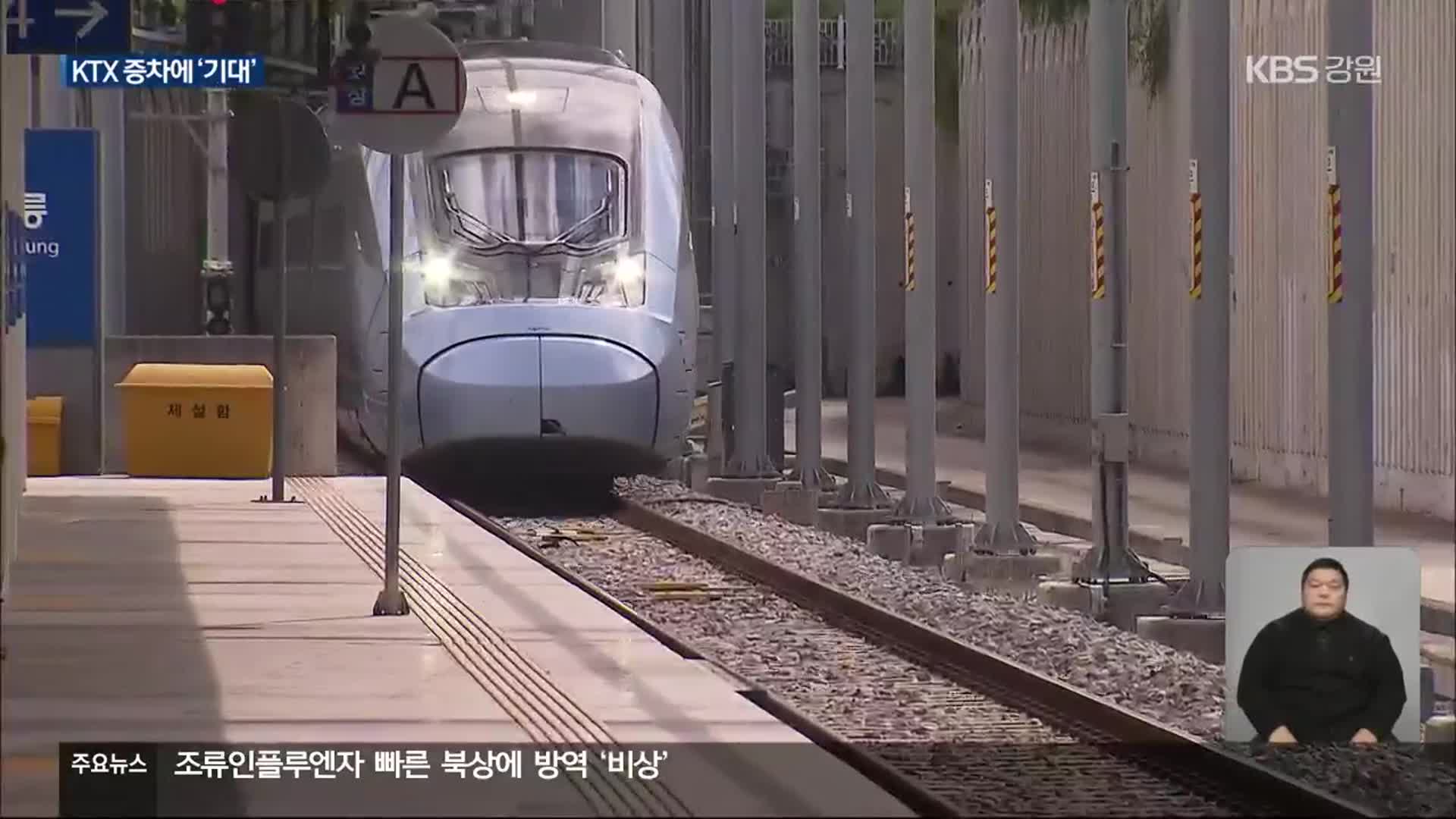 KTX 동해선·강릉선 증차…지역사회 기대