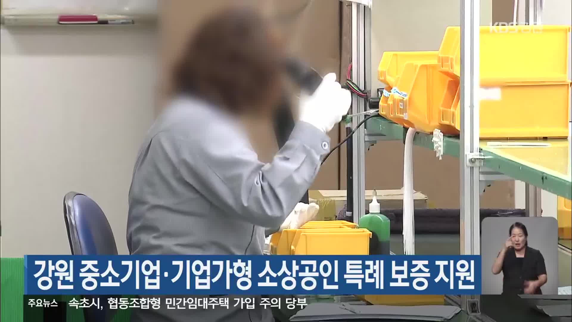 강원 중소기업·기업가형 소상공인 특례 보증 지원