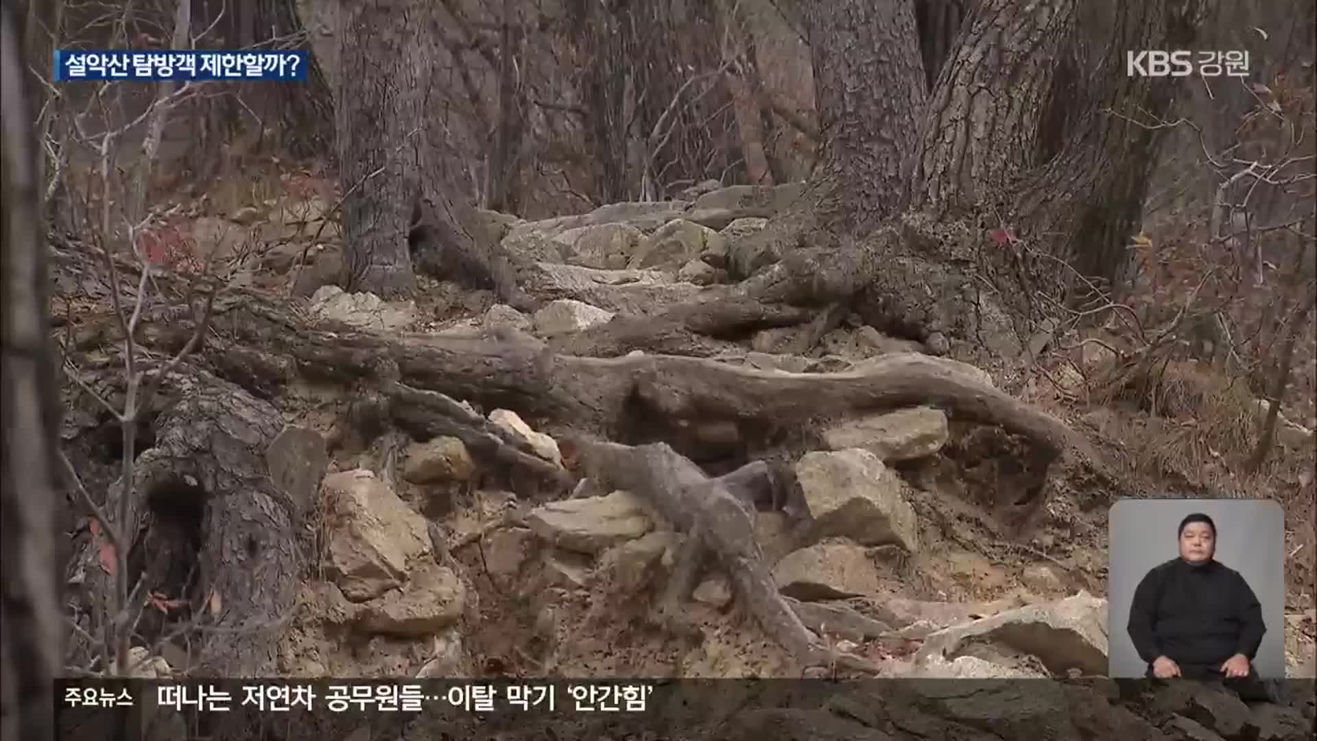 탐방로에 몰리며 ‘바위산’된 설악산…탐방객 분산 시급