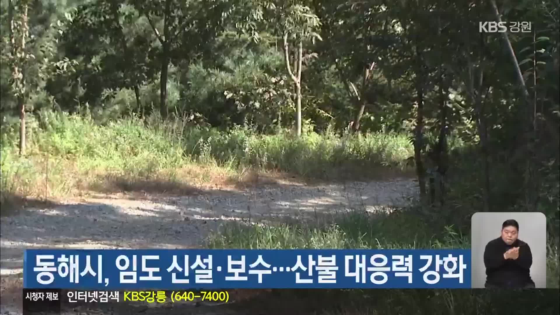 동해시, 임도 신설·보수…산불 대응력 강화