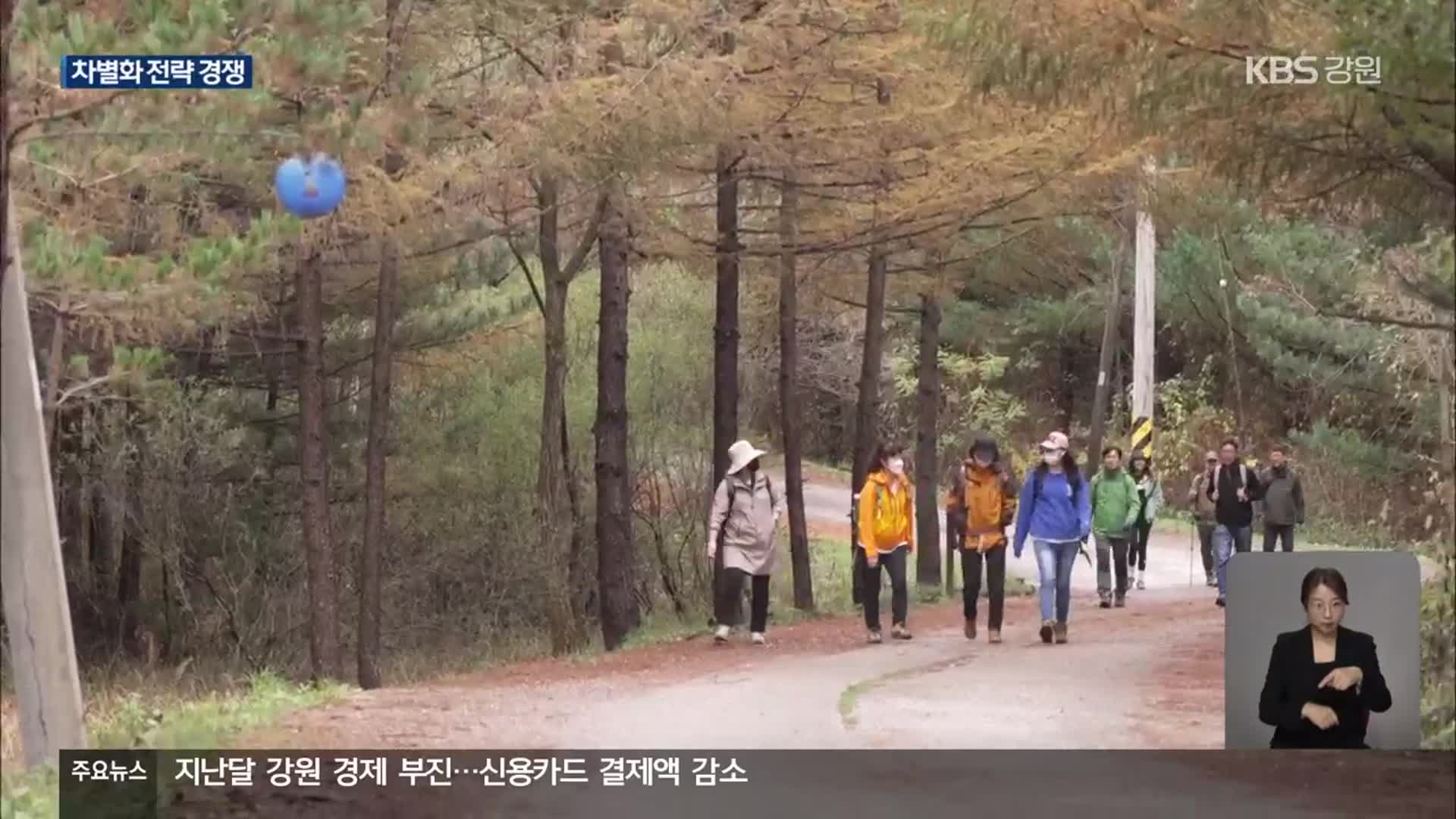 걷기·등산 활성화 추진…활용 전략 경쟁