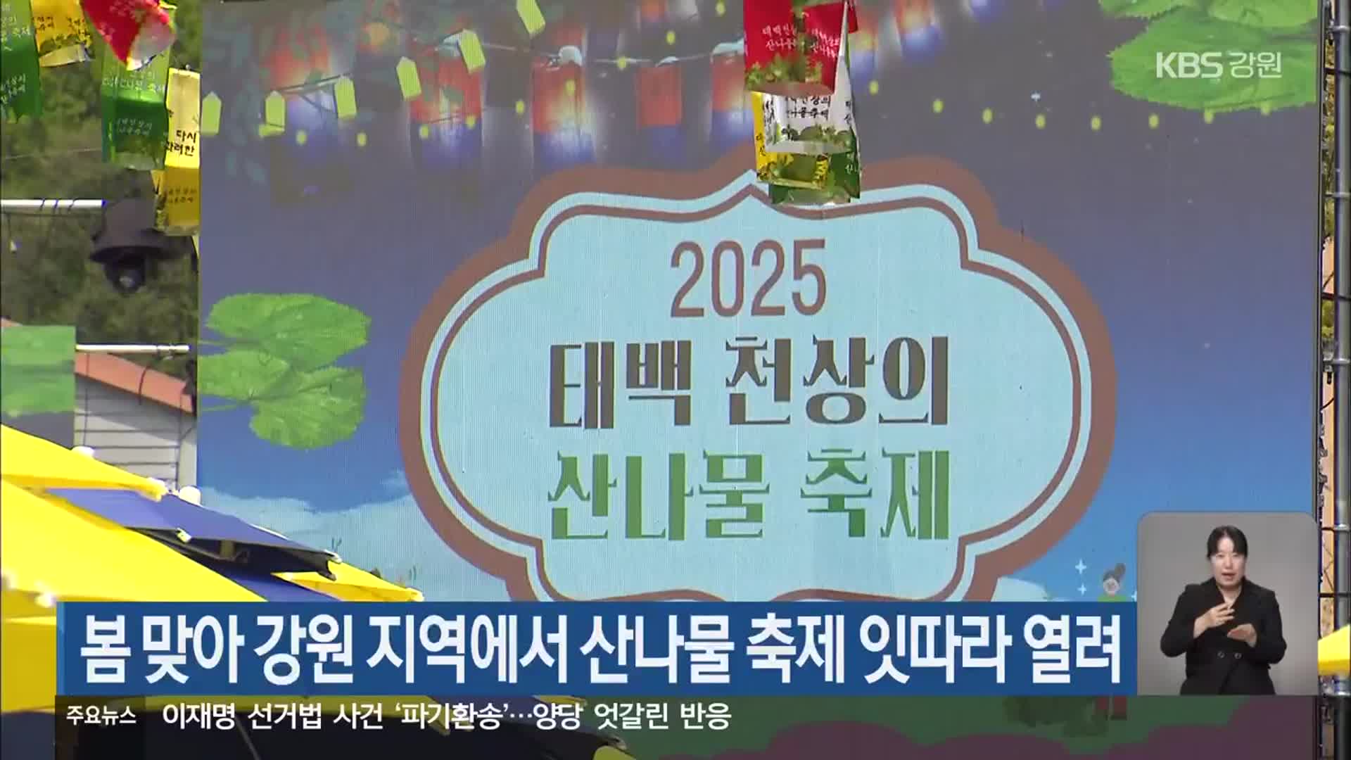 봄 맞아 강원 지역에서 산나물 축제 잇따라 열려