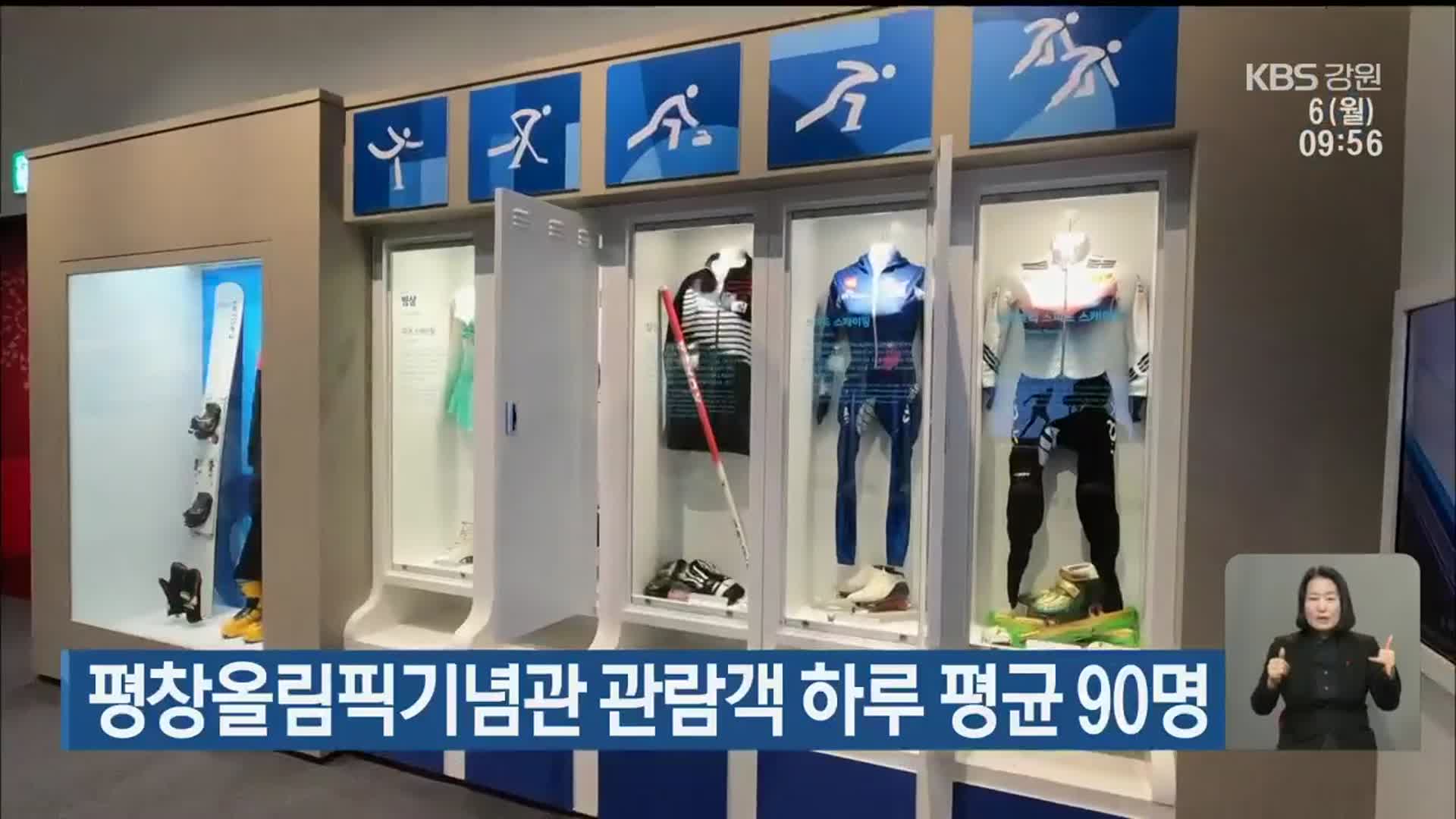 평창올림픽기념관 관람객 하루 평균 90명