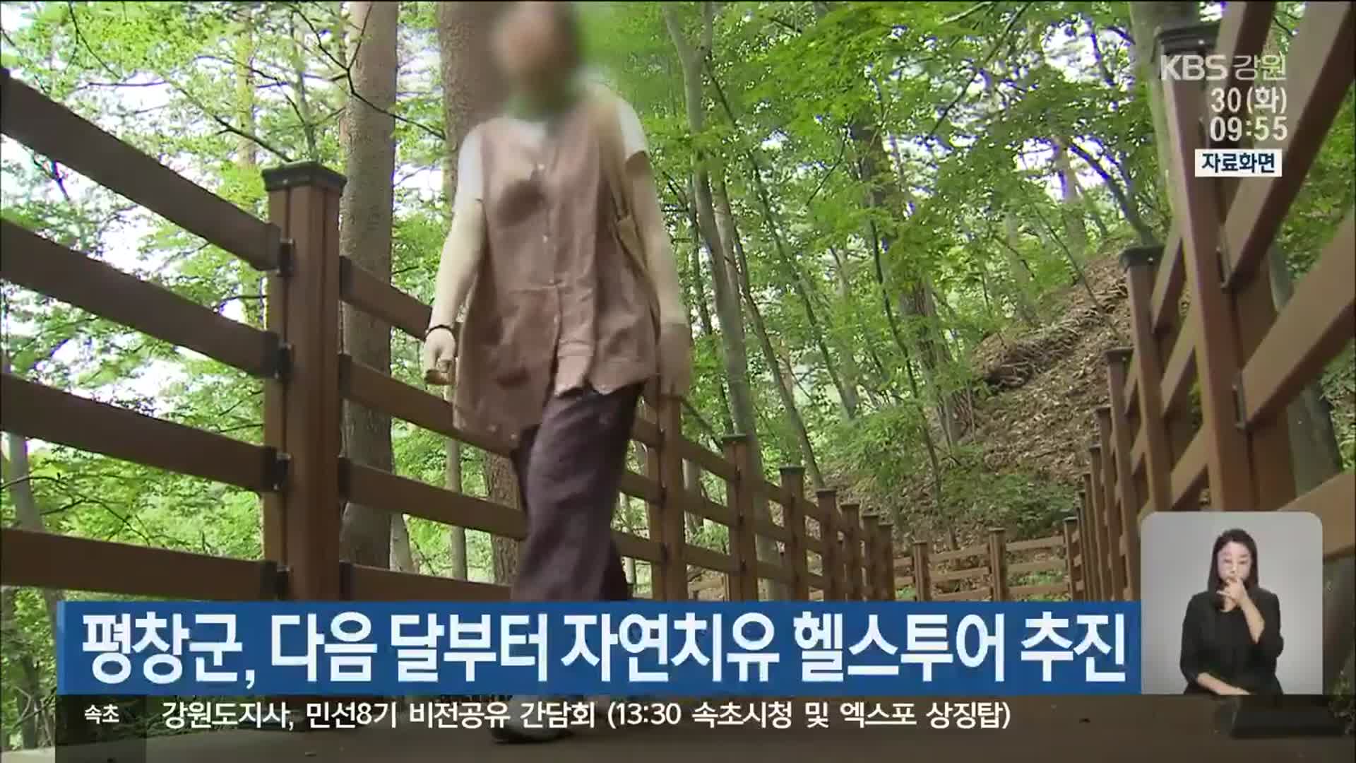 평창군, 다음 달부터 자연치유 헬스투어 추진