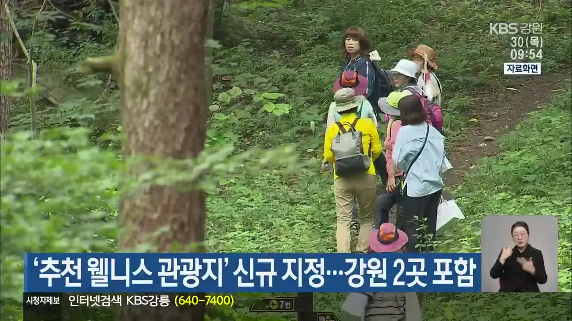 ‘추천 웰니스 관광지’ 신규 지정…강원 2곳 포함