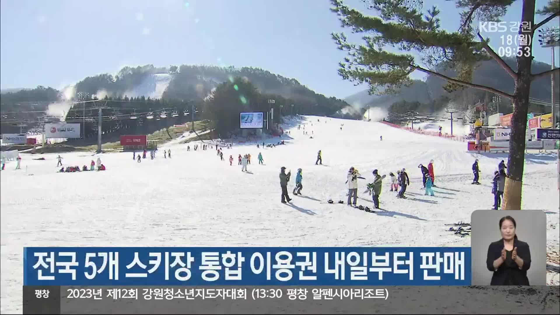 전국 5개 스키장 통합 이용권 내일부터 판매