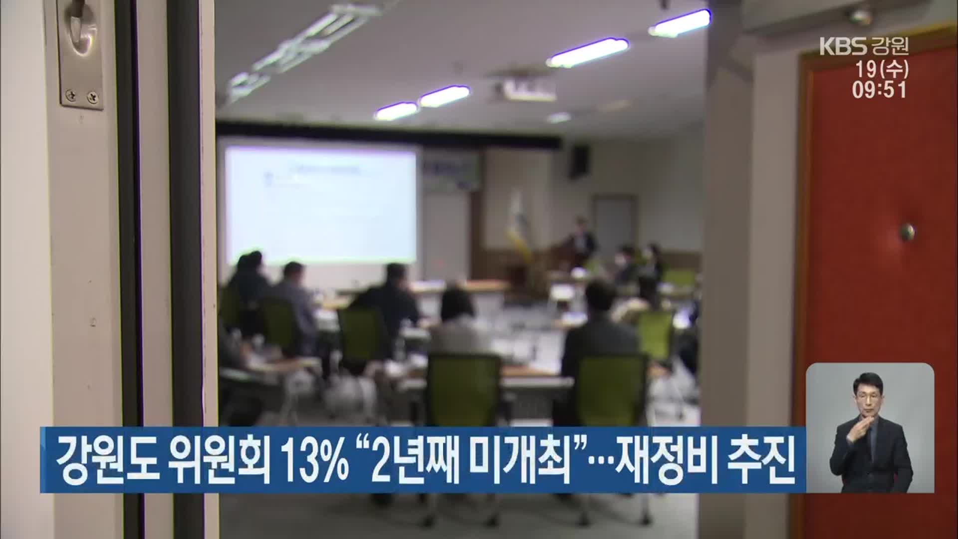 강원도 위원회 13% “2년째 미개최”…재정비 추진