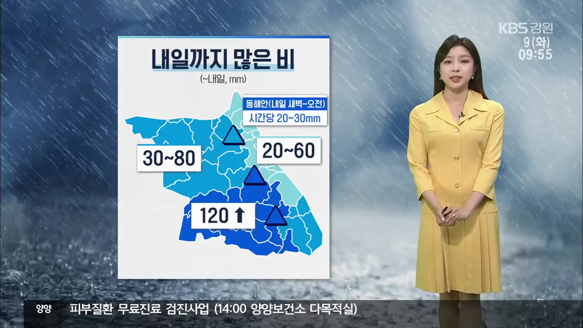 [날씨] 강원 내일까지 많은 비…천둥·번개 주의