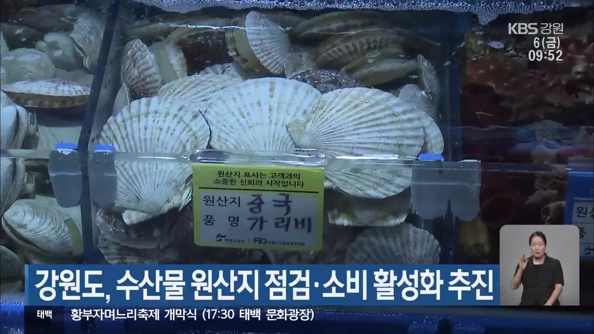 강원도, 수산물 원산지 점검·소비 활성화 추진