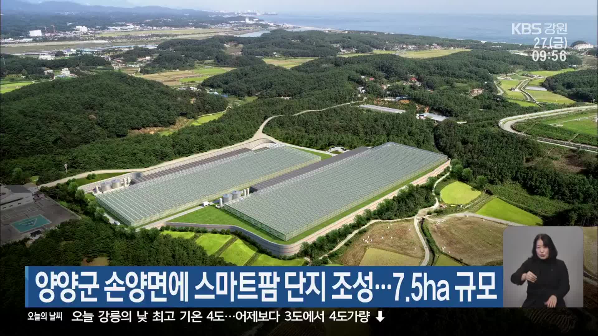 양양군 손양면에 스마트팜 단지 조성…7.5ha 규모