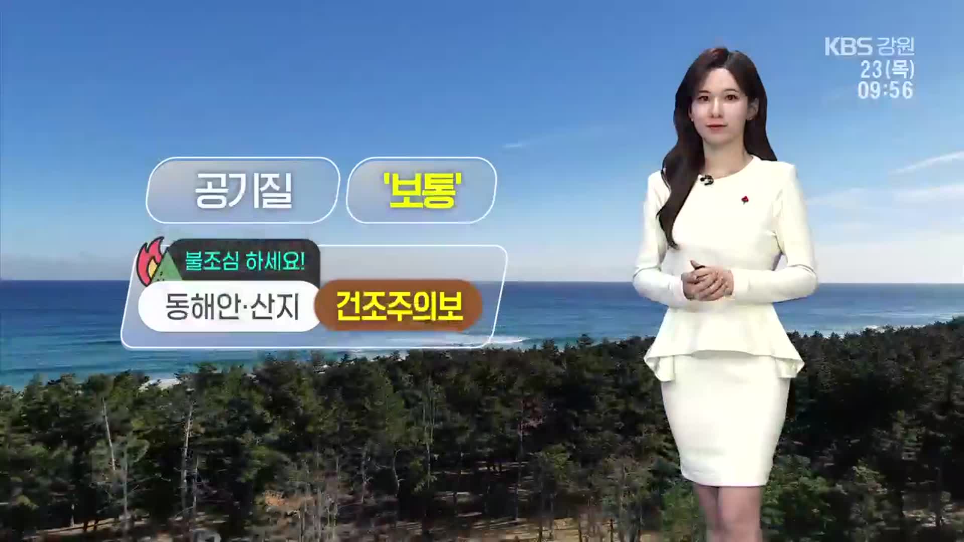 [날씨] 강원 동해안·산지 건조주의보…강풍 주의