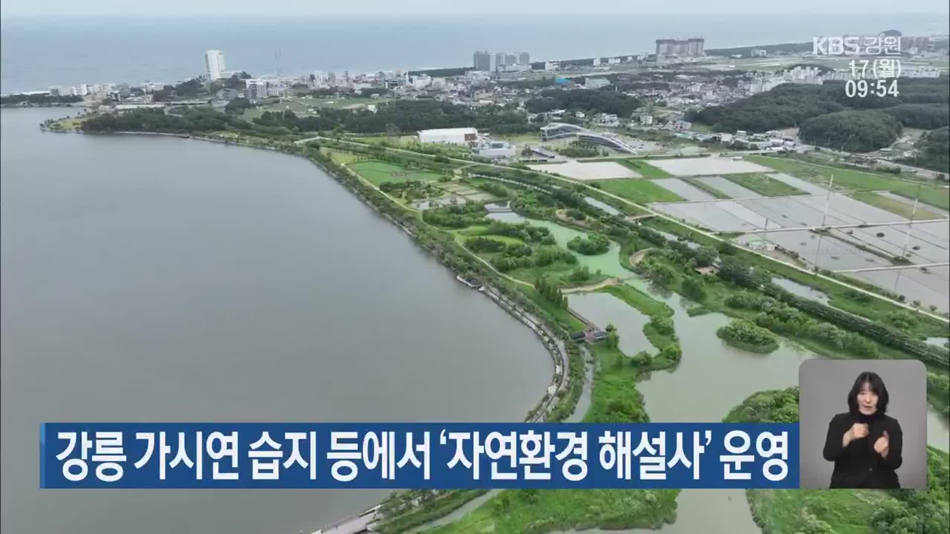 강릉 가시연 습지 등에서 ‘자연환경 해설사’ 운영