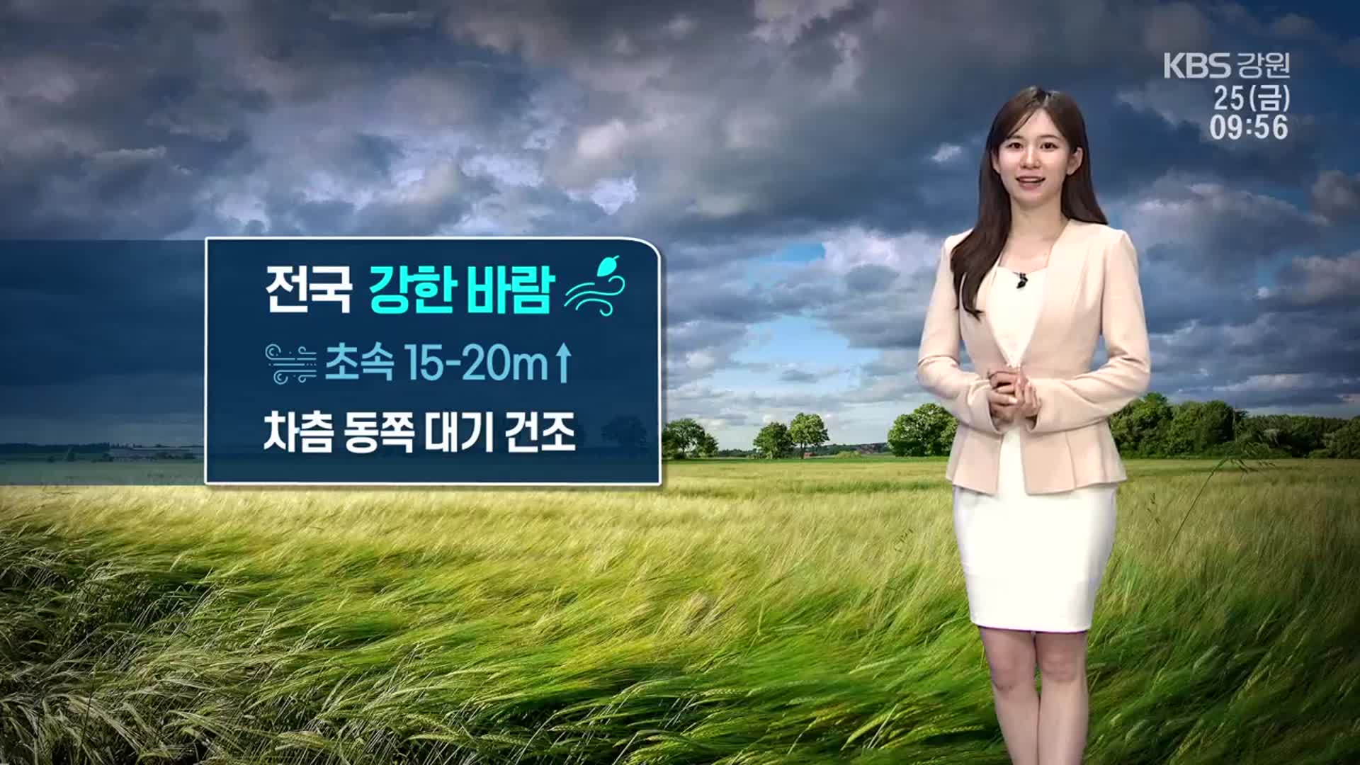 [날씨] 강원 내일 낮부터 기온 오름세…곳곳 강한 바람