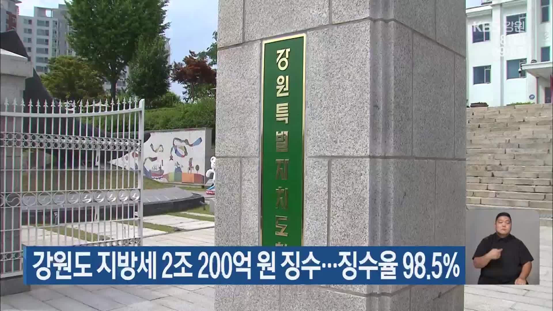 강원도 지방세 2조 200억 원 징수…징수율 98.5%