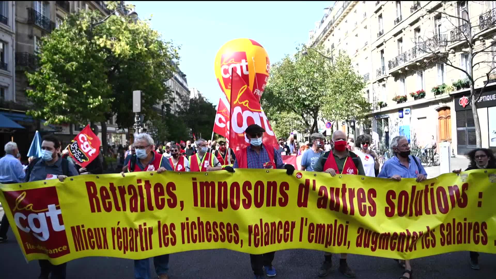 [지구촌 포토] 프랑스 코로나19 검사소 파업 시위
