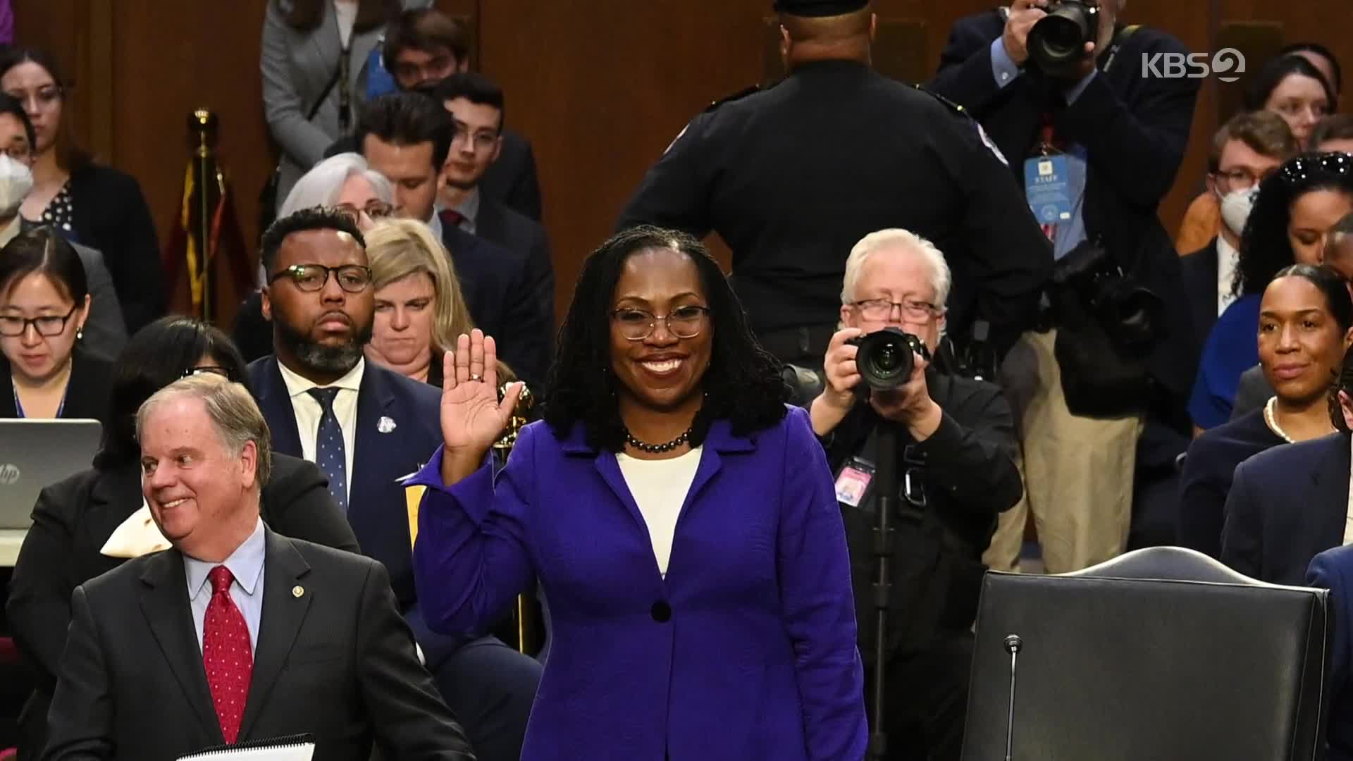 [지구촌 포토] 美 최초 흑인 여성 대법관 탄생하나