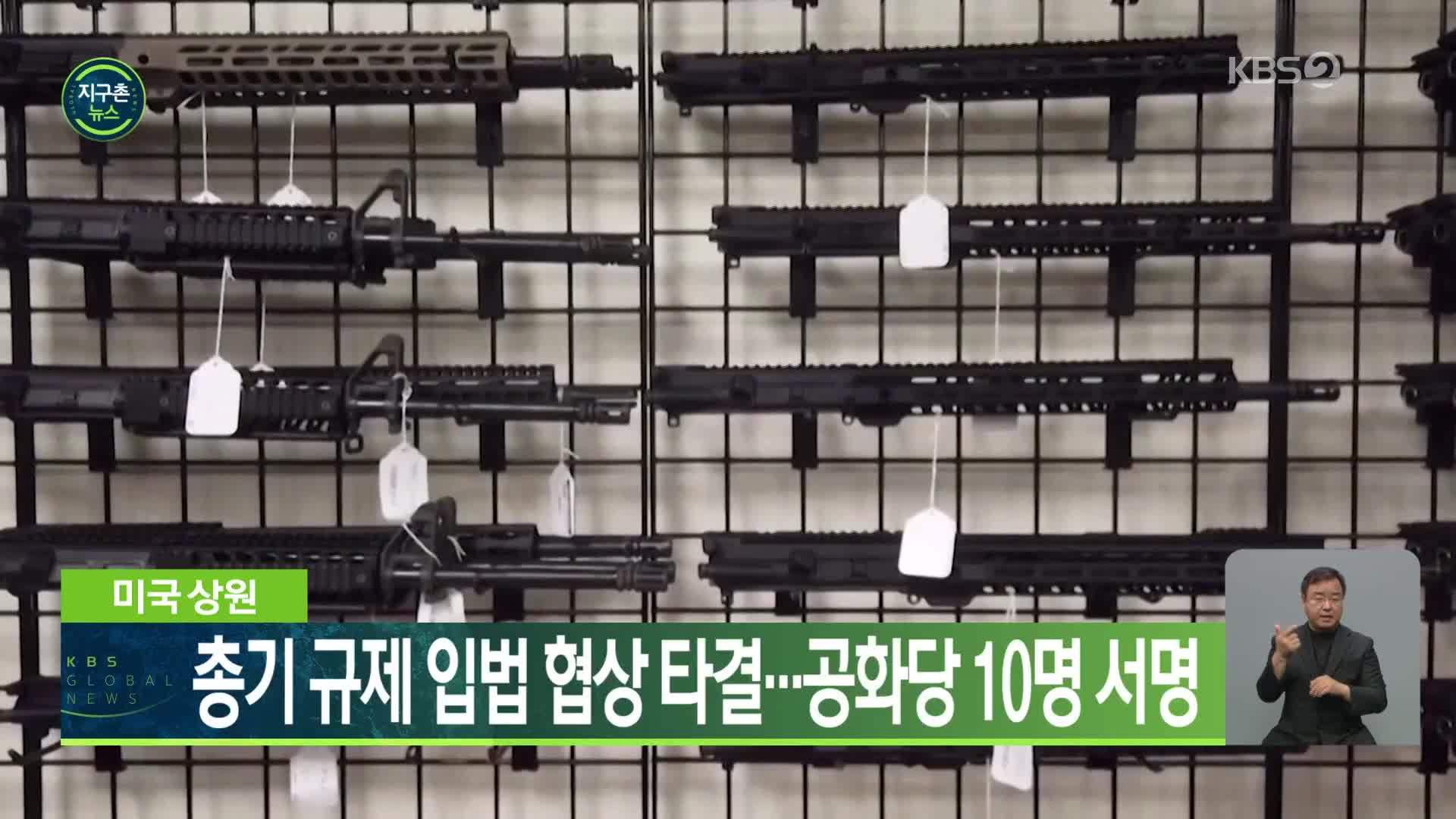 미국 상원, 총기 규제 입법 협상 타결…공화당 10명 서명