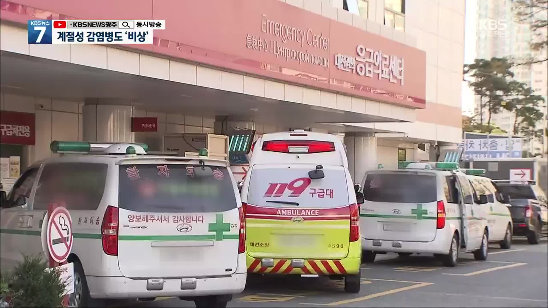코로나19에 계절성 감염병까지 늘고 있는데…응급실 어쩌나?