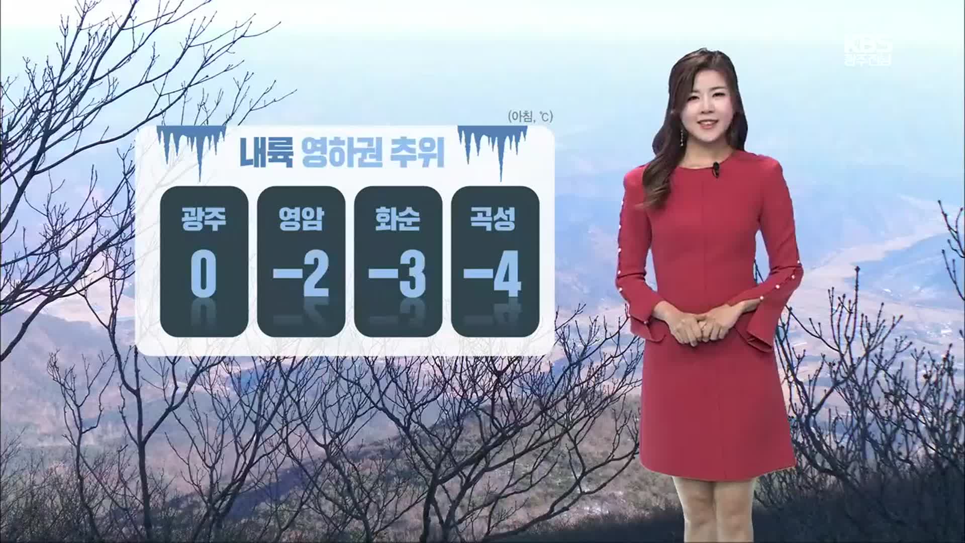 [날씨] 광주·전남 내일 영하권 추위…곳곳 ‘건조주의보’ 