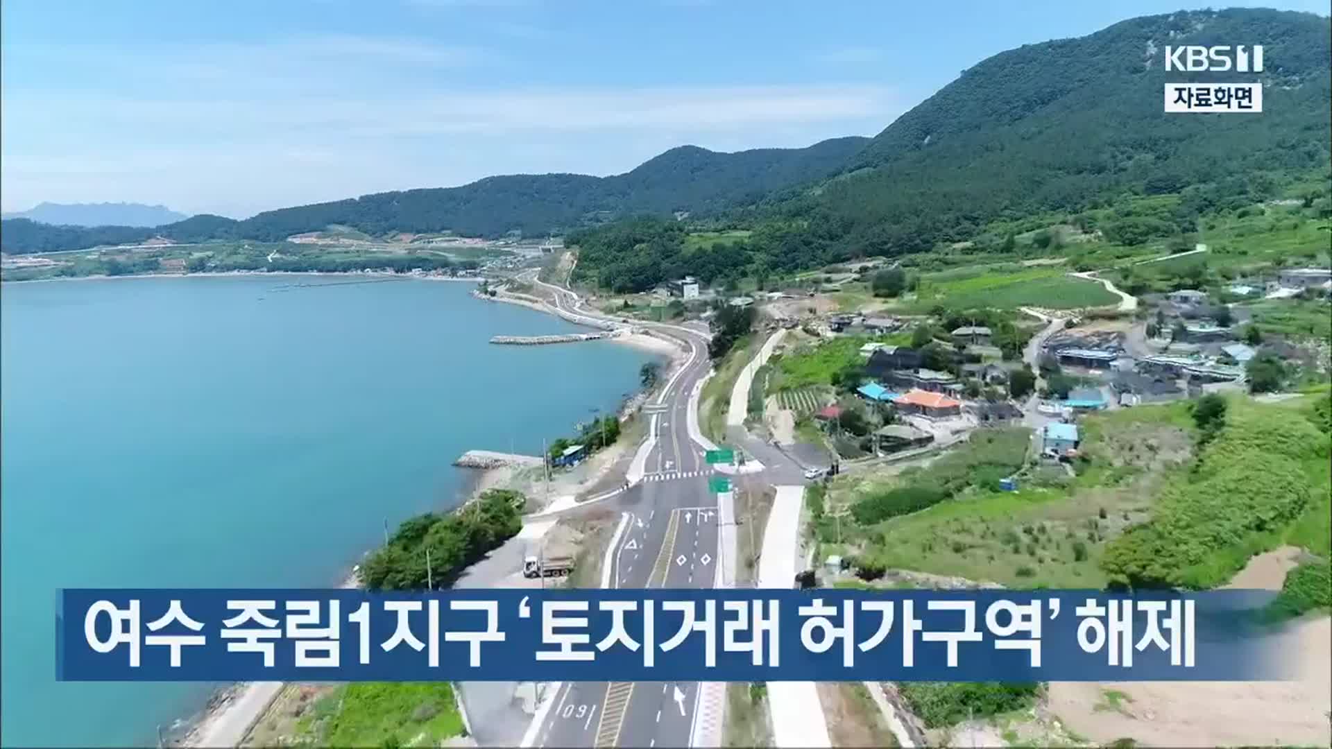 여수 죽림1지구 ‘토지거래 허가구역’ 해제