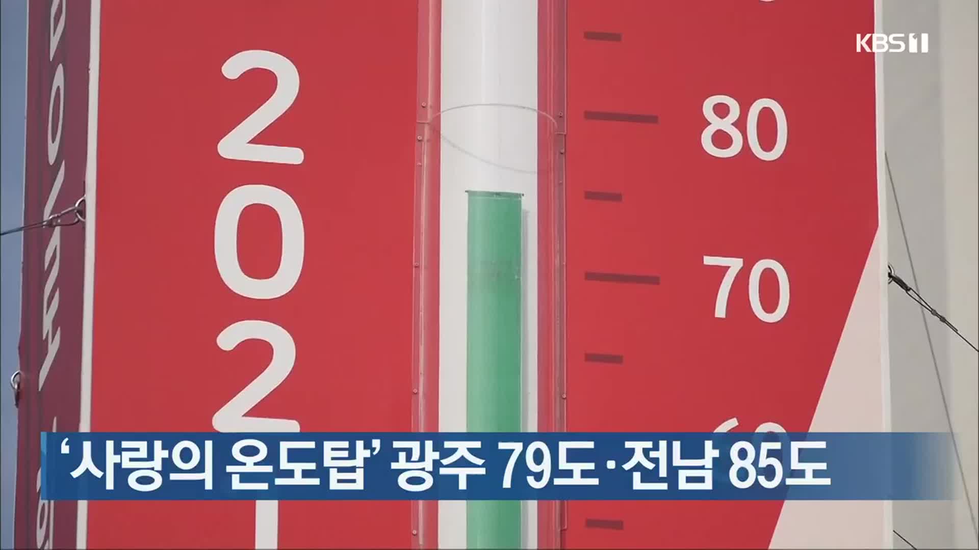 ‘사랑의 온도탑’ 광주 79도·전남 85도
