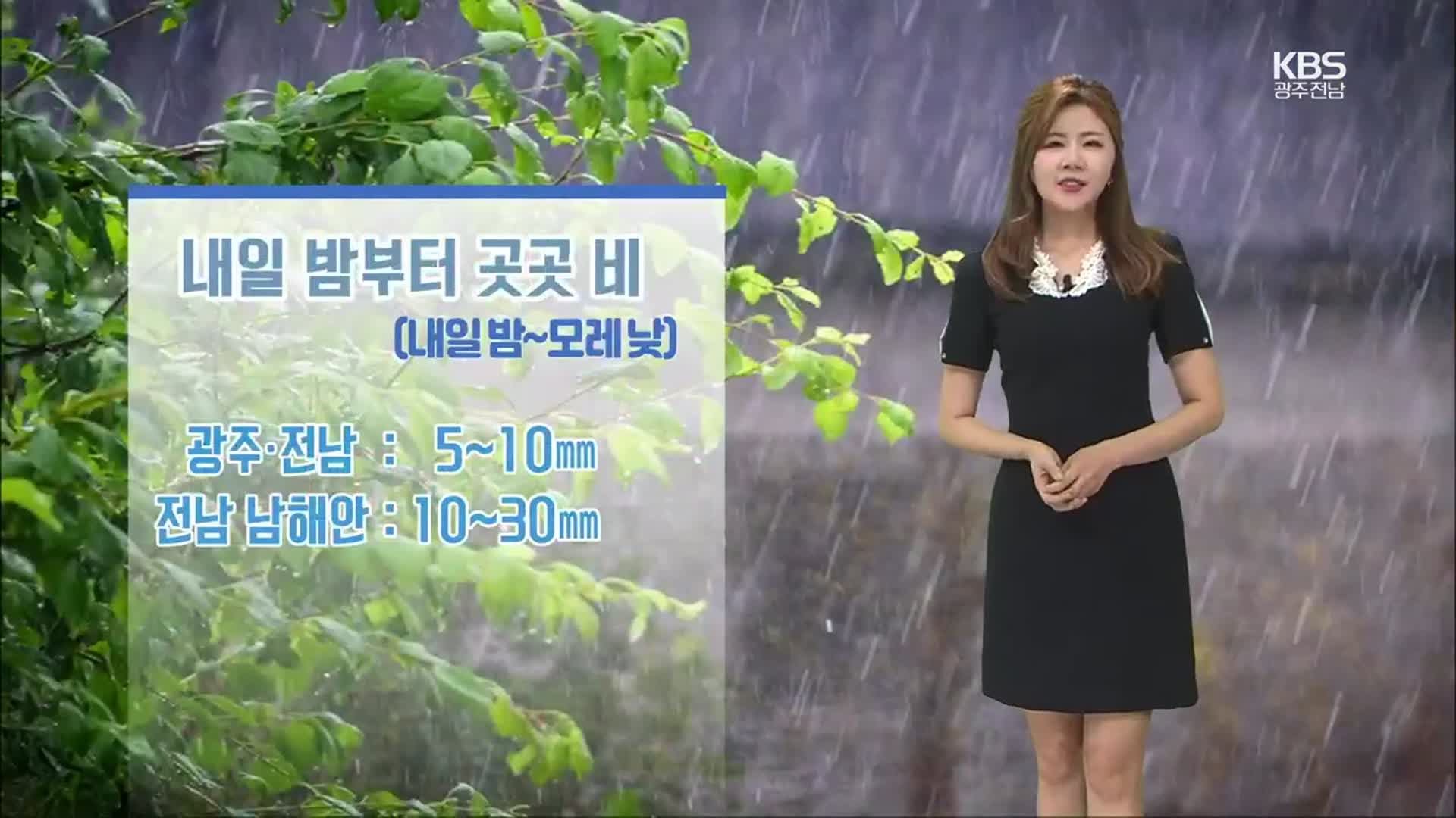 [날씨] 광주·전남 내일 아침 13도 안팎…밤부터 곳곳 비