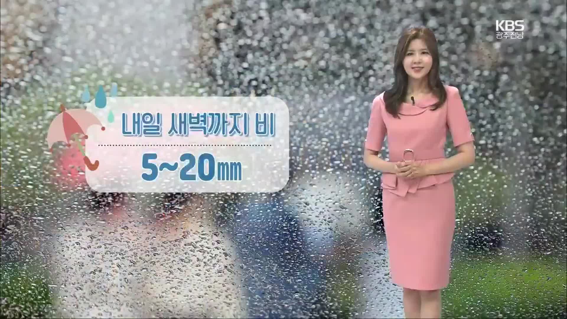 [날씨] 광주·전남 내일 흐리고…새벽까지 5~20mm 비