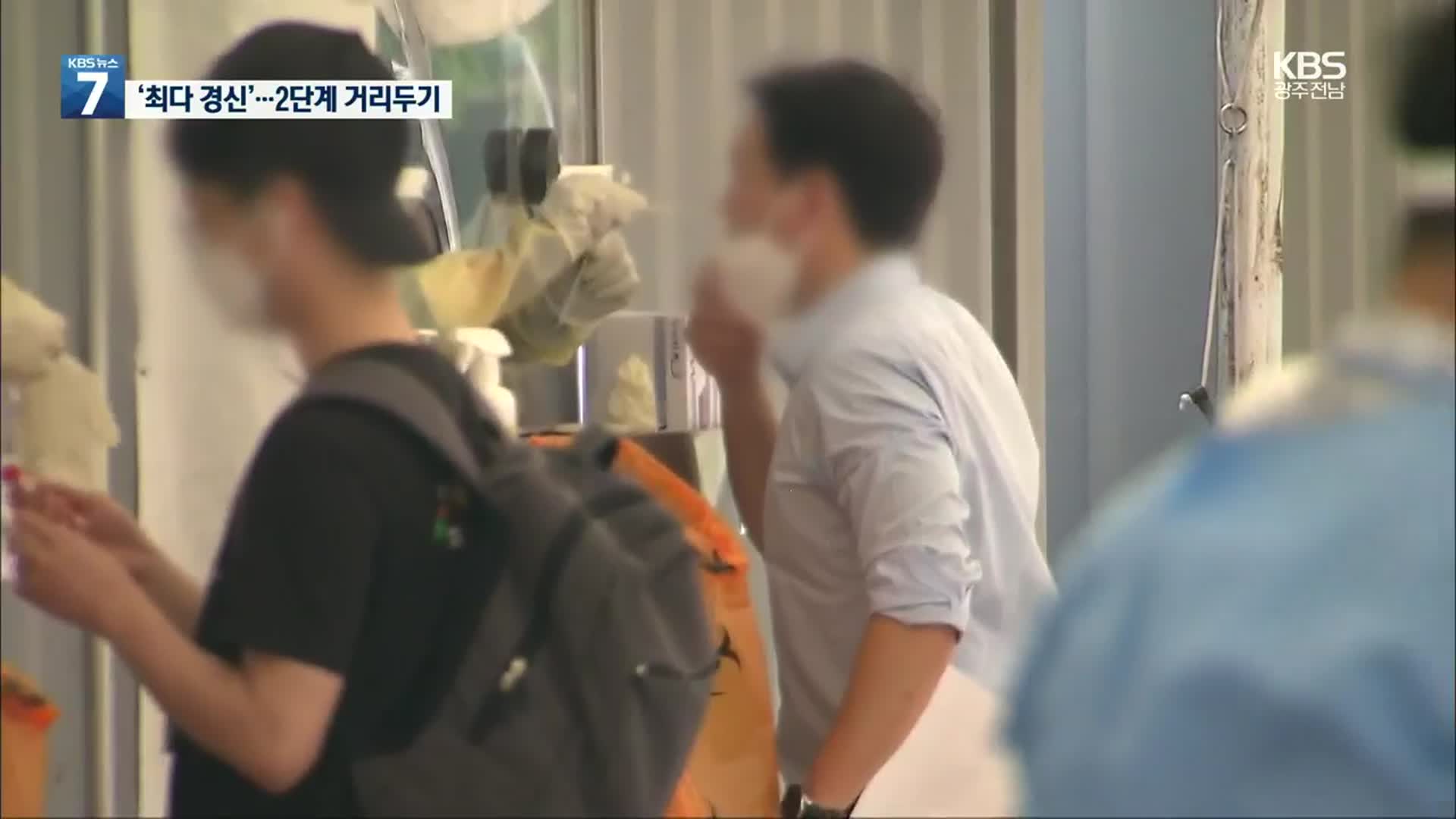코로나19 확진 1,615명으로 ‘최다 경신’…비수도권도 거리두기 2단계