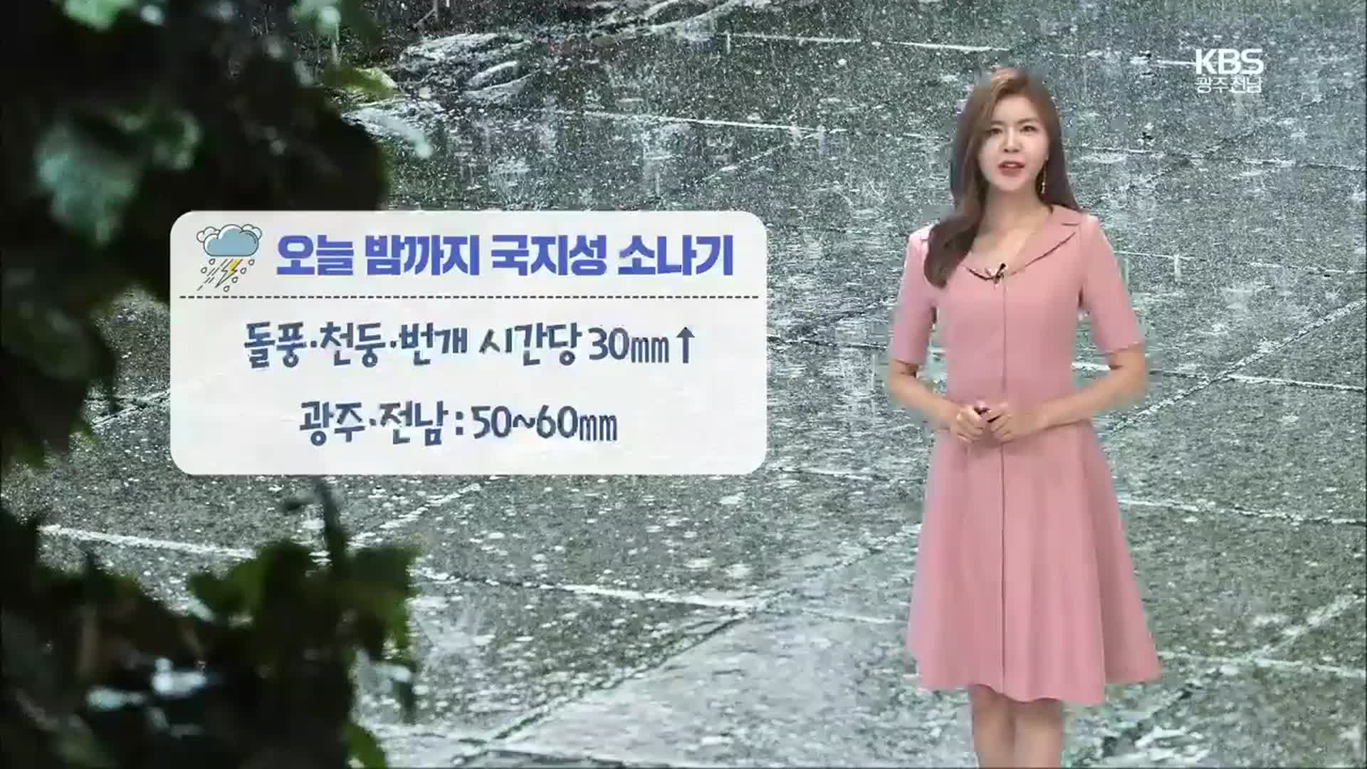[날씨] 광주·전남 밤까지 소나기…내일 맑고 폭염 계속