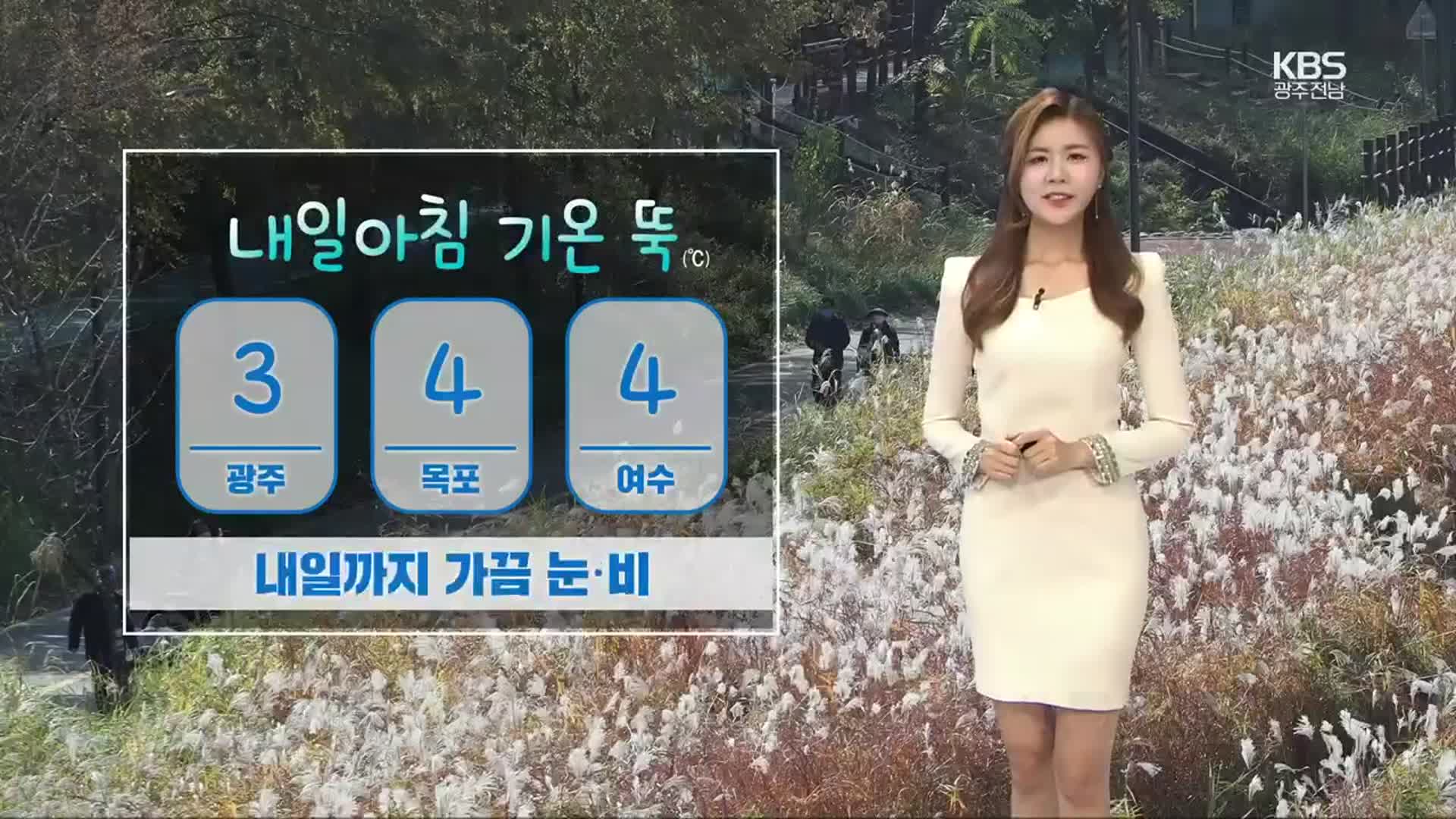 [날씨] 광주·전남 내일 아침 기온 뚝…곳곳 비·눈