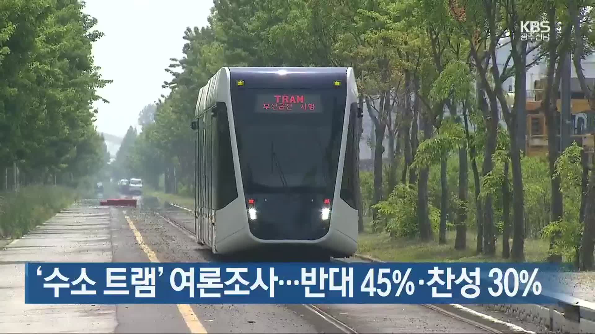 [간추린 뉴스] ‘수소 트램’ 여론조사…반대 45%·찬성 30% 외