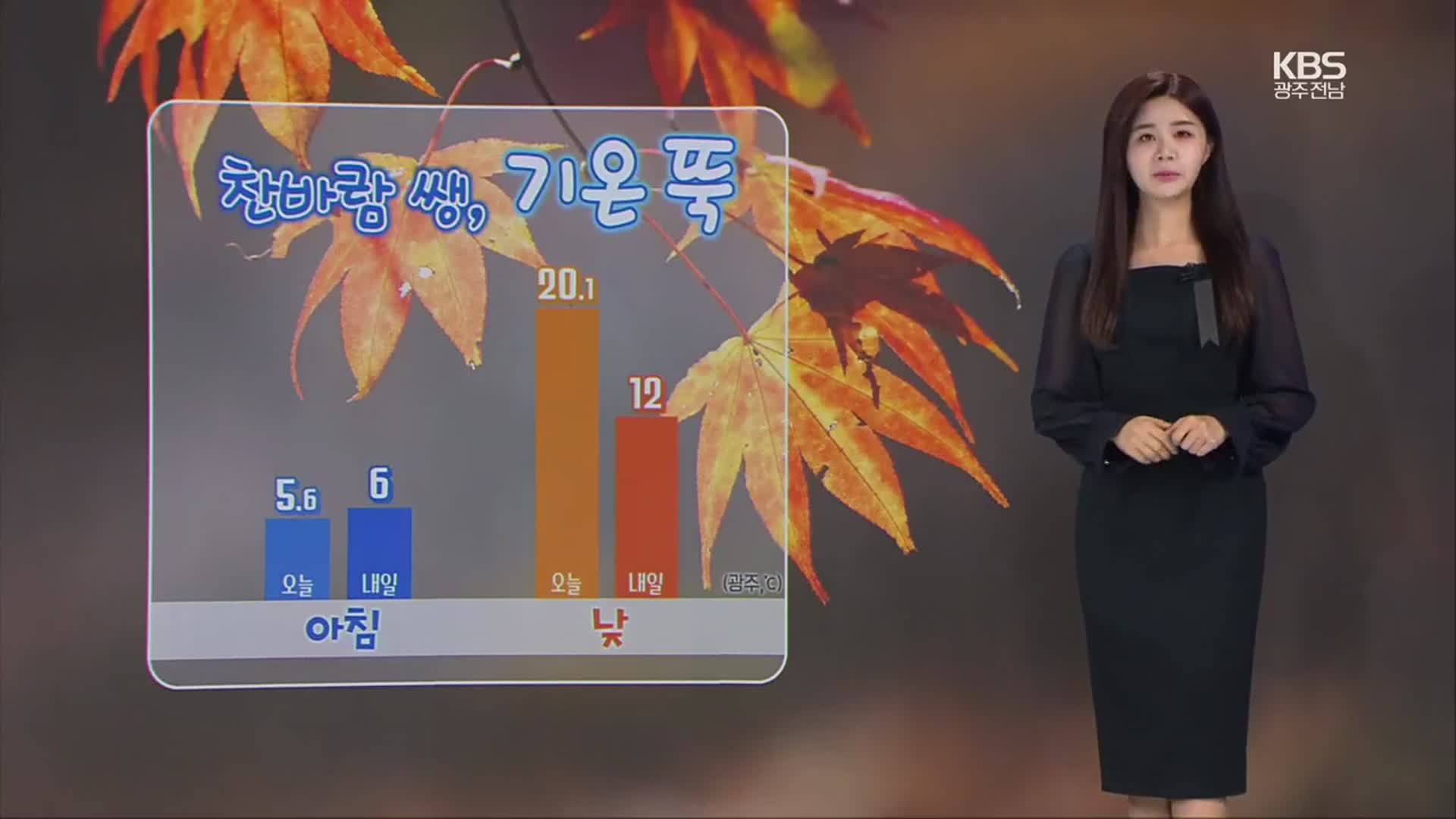 [날씨] 광주·전남 밤부터 북서쪽에서 찬공기 유입…내일 기온 ‘뚝’